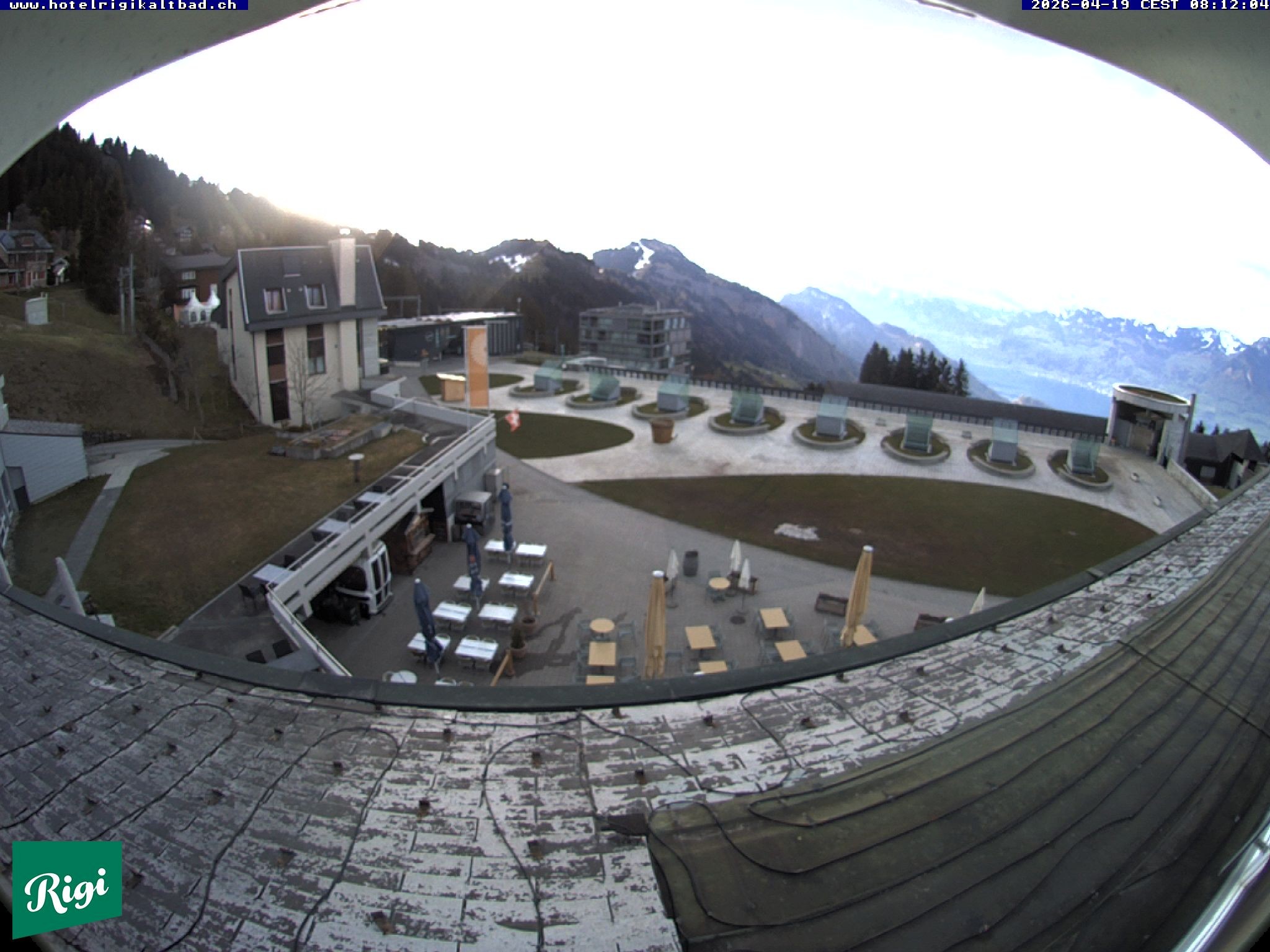 Archived image Webcam Rigi Kaltbad Hotel