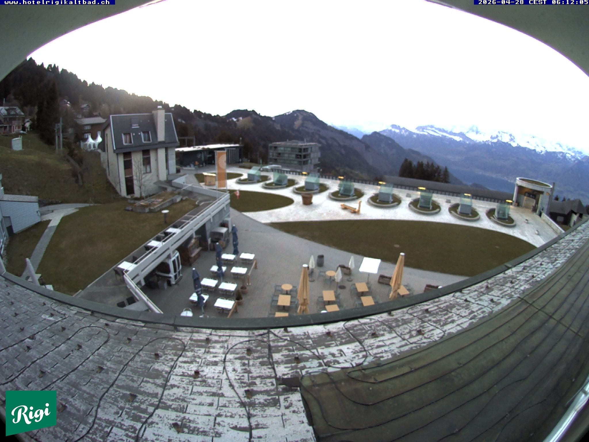 Archived image Webcam Rigi Kaltbad Hotel