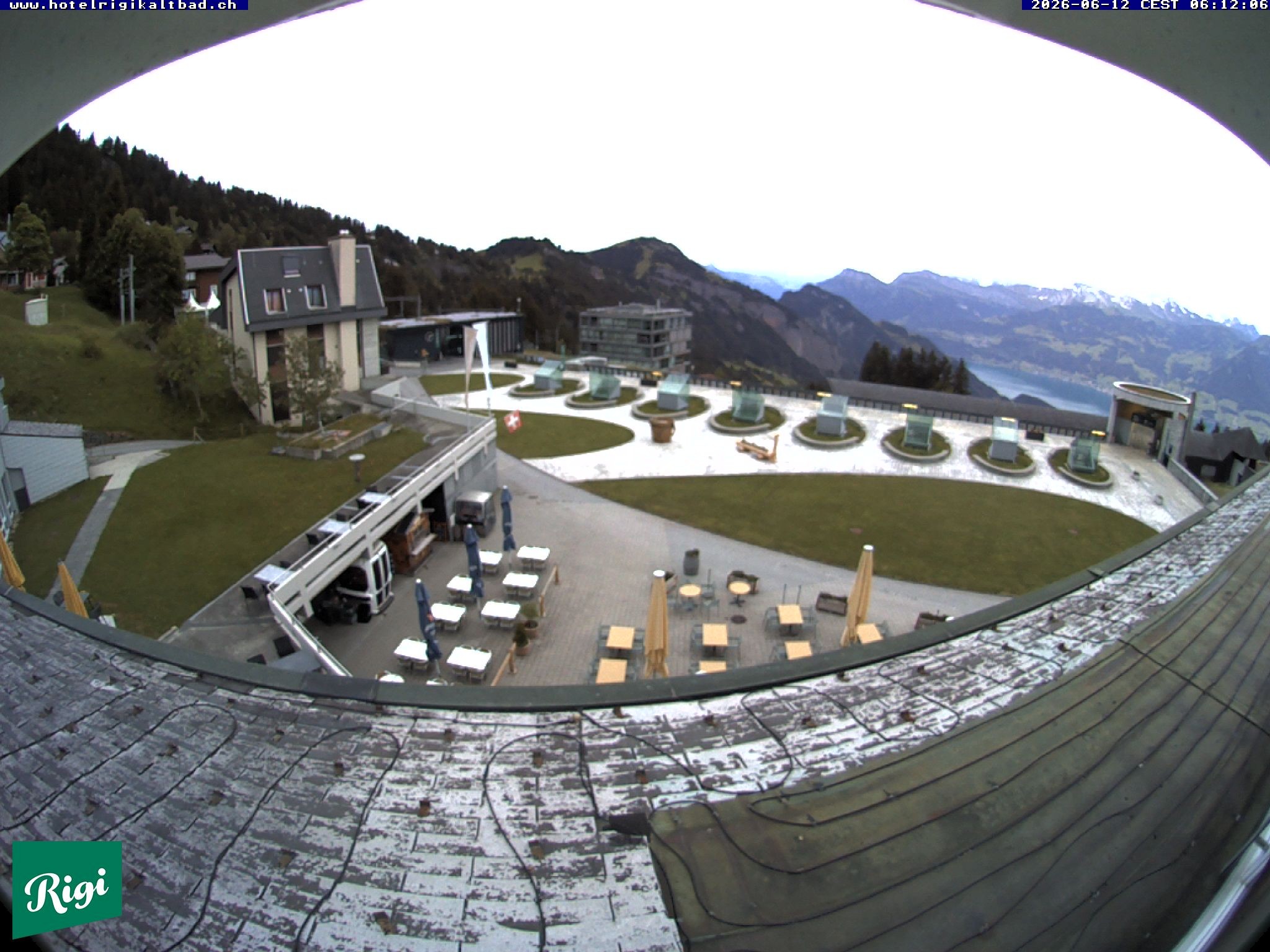 Archived image Webcam Rigi Kaltbad Hotel