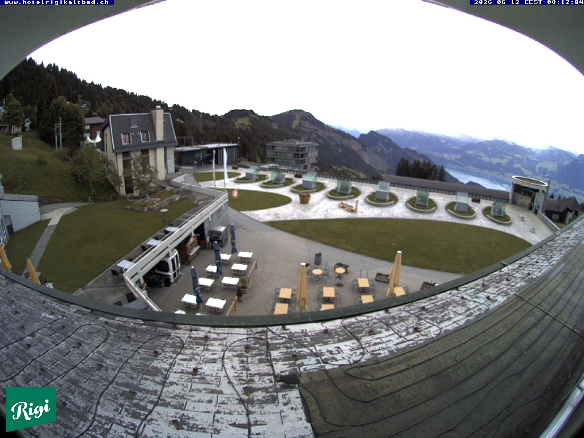 Archived image Webcam Rigi Kaltbad Hotel