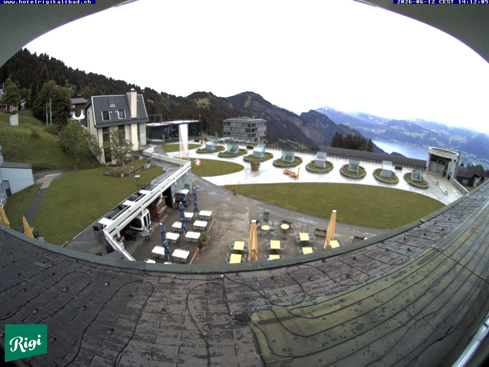 Archived image Webcam Rigi Kaltbad Hotel