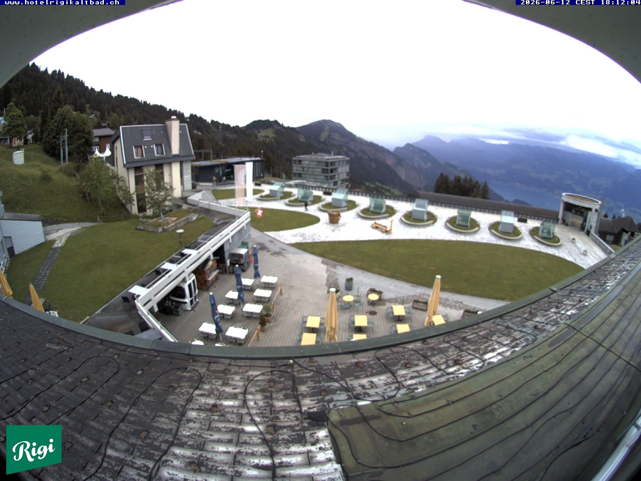Archived image Webcam Rigi Kaltbad Hotel