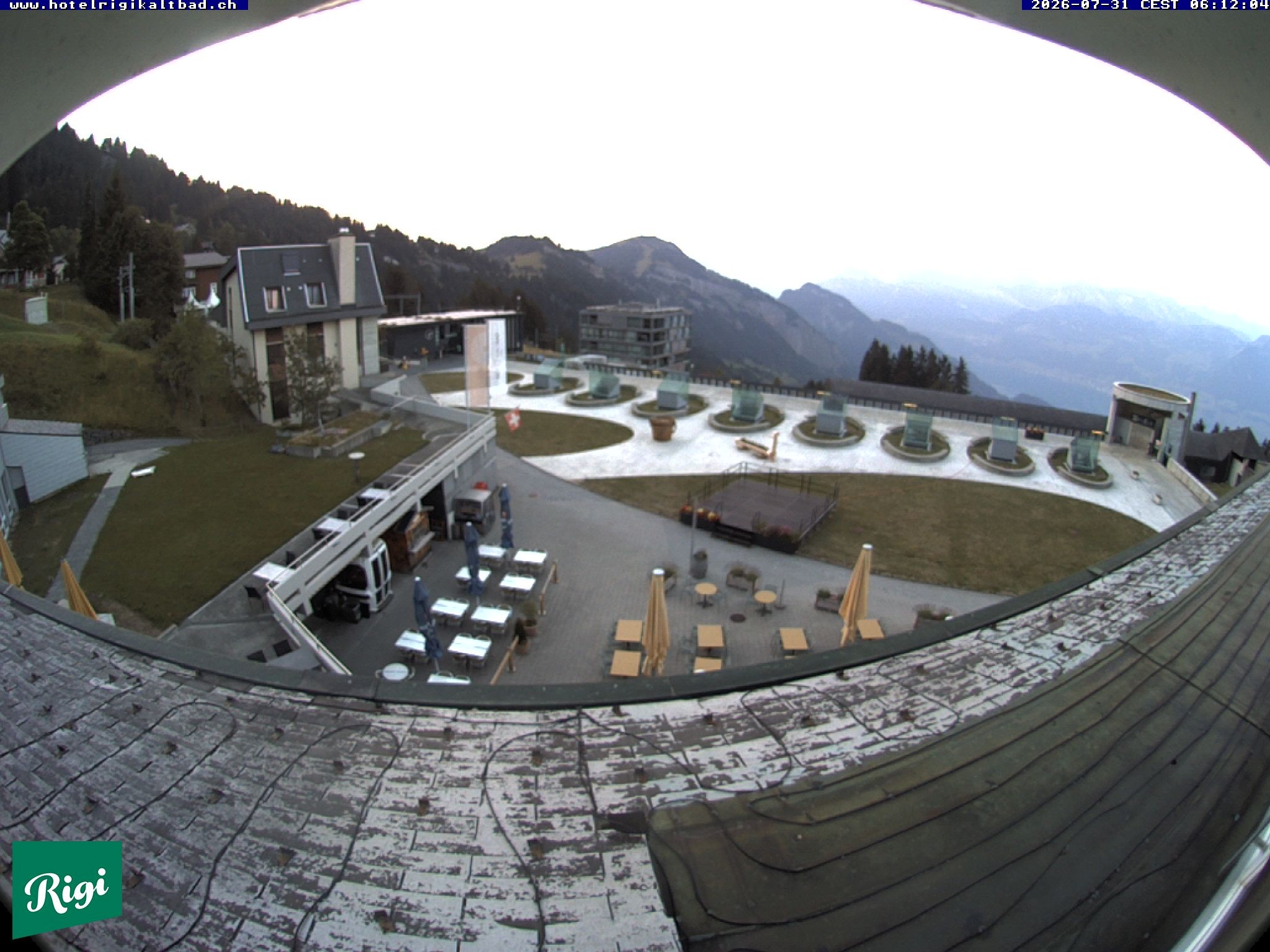 Archived image Webcam Rigi Kaltbad Hotel