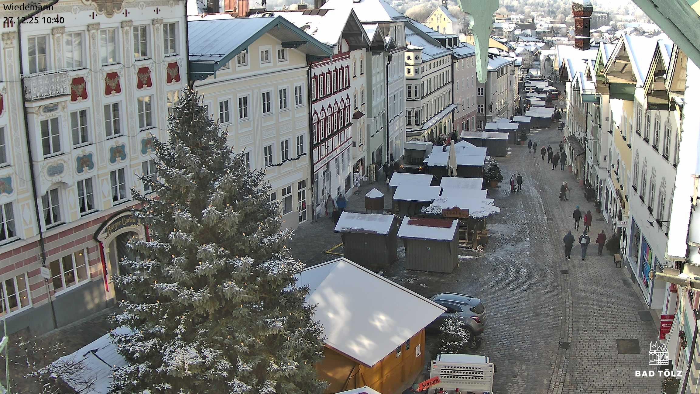 Archiv Foto Webcam Obere Marktstraße Bad Tölz