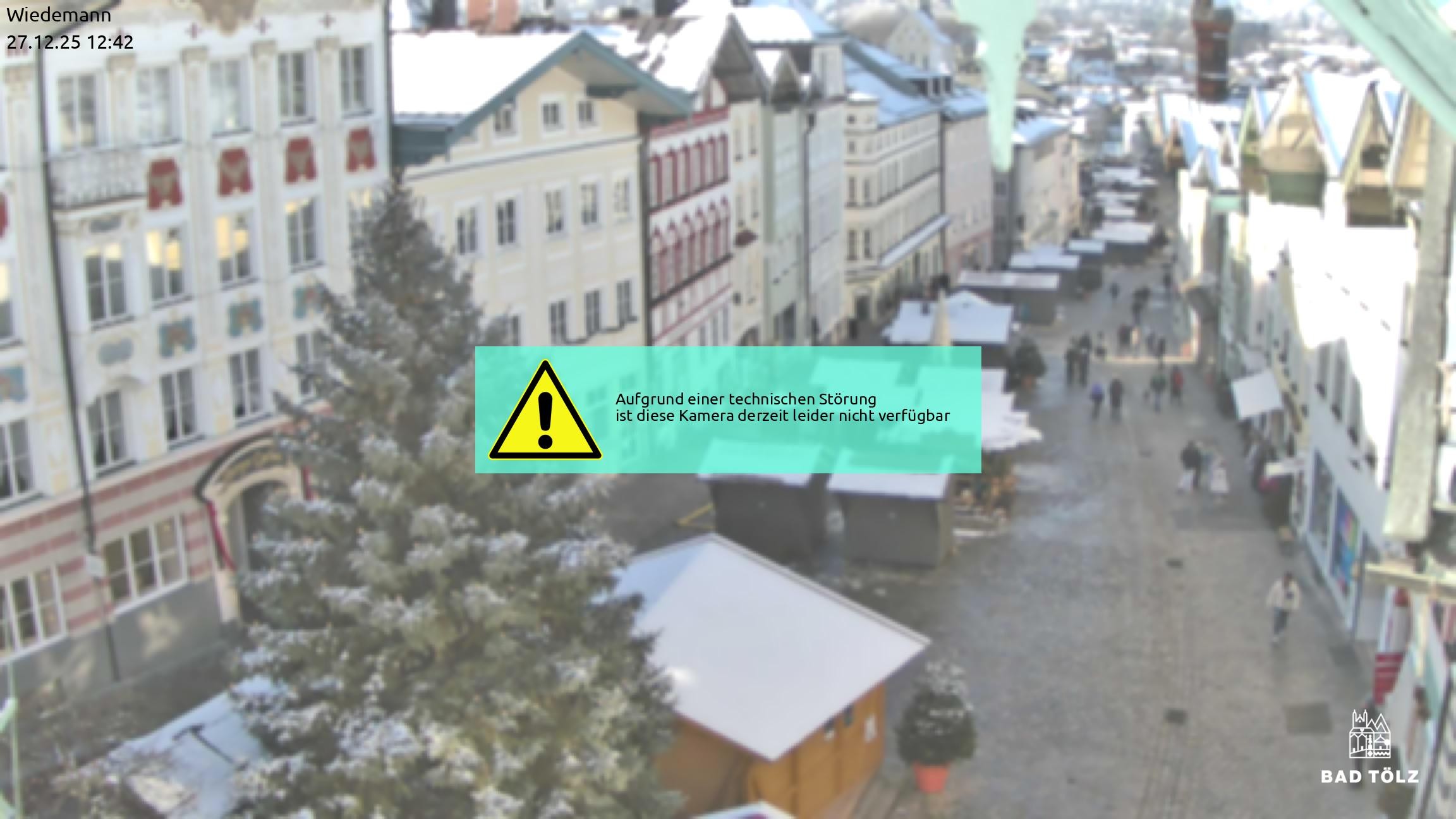 Archiv Foto Webcam Obere Marktstraße Bad Tölz