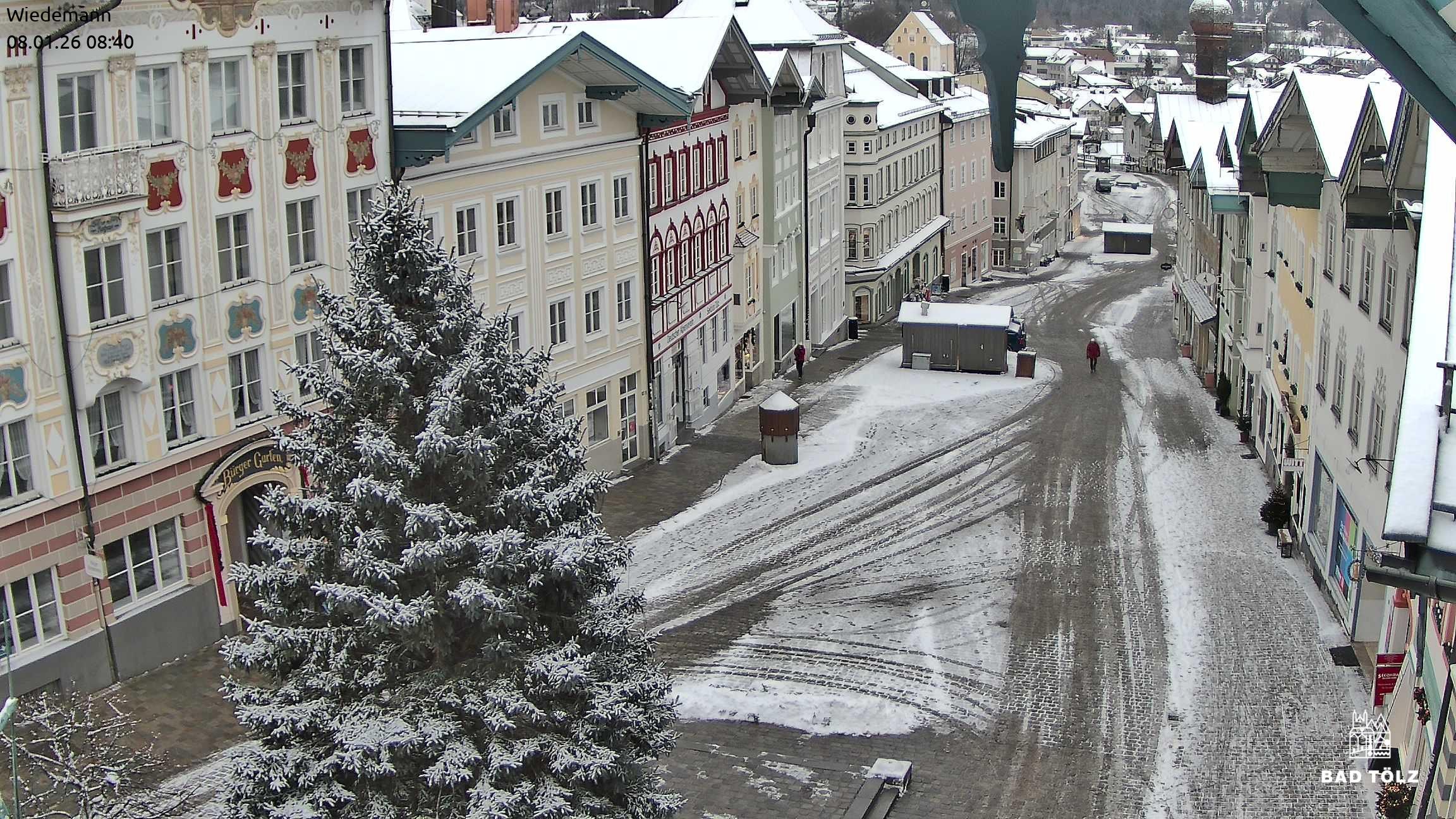 Archiv Foto Webcam Obere Marktstraße Bad Tölz
