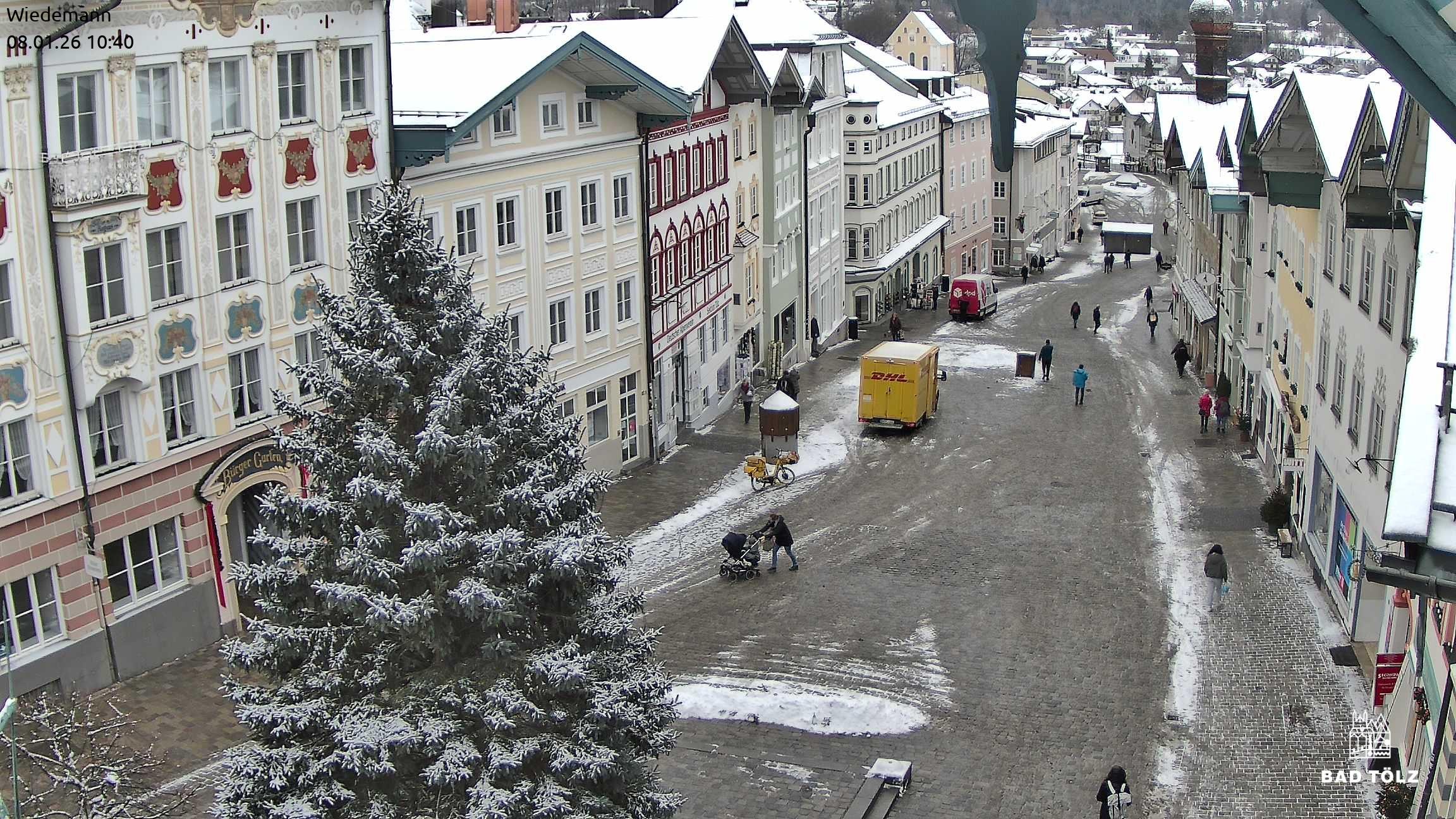 Archiv Foto Webcam Obere Marktstraße Bad Tölz