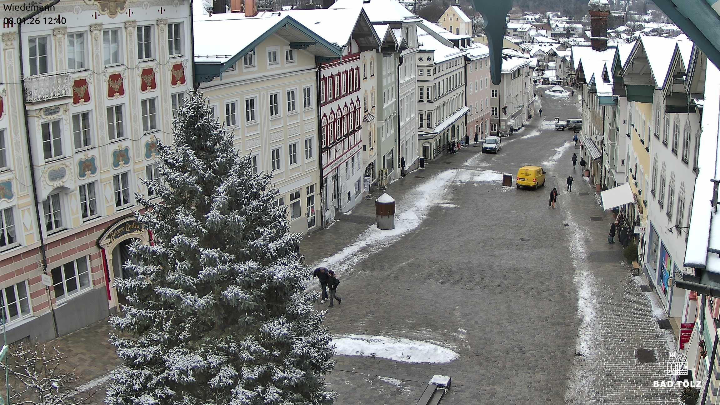 Archiv Foto Webcam Obere Marktstraße Bad Tölz