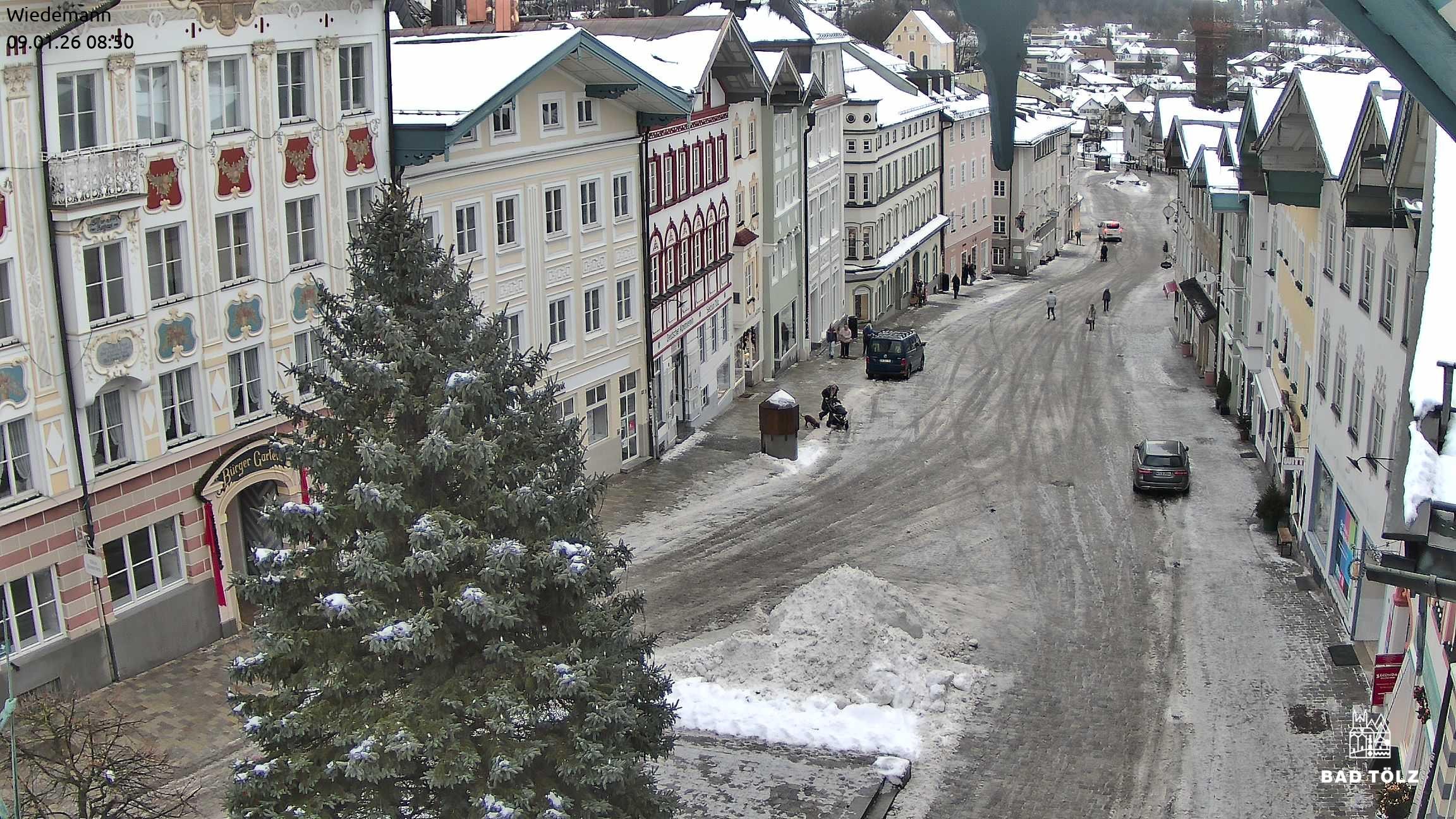 Archiv Foto Webcam Obere Marktstraße Bad Tölz