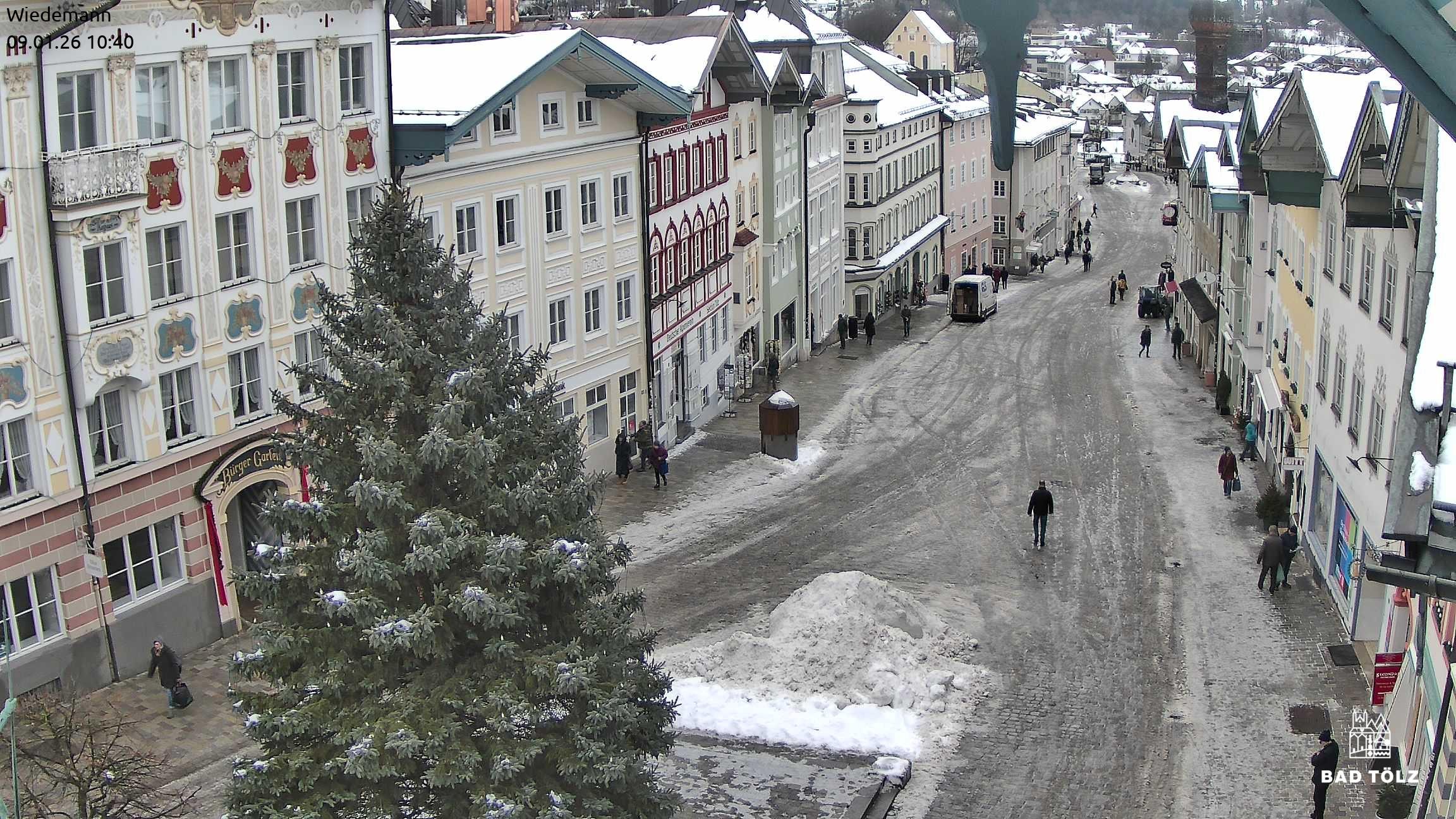 Archiv Foto Webcam Obere Marktstraße Bad Tölz