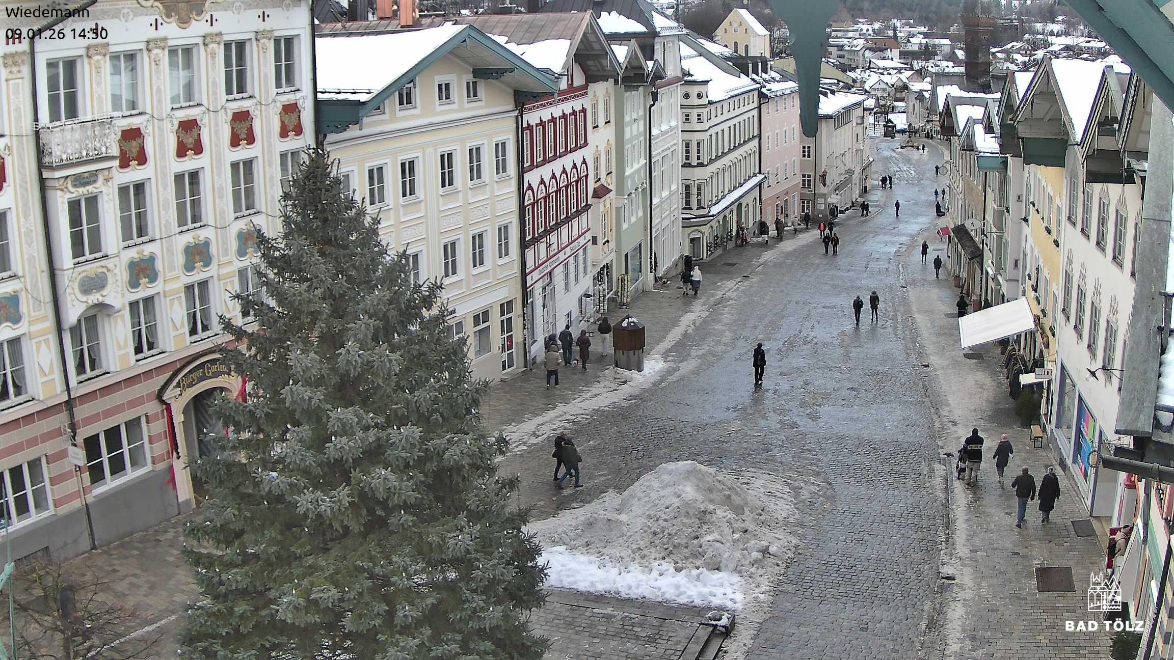 Archiv Foto Webcam Obere Marktstraße Bad Tölz