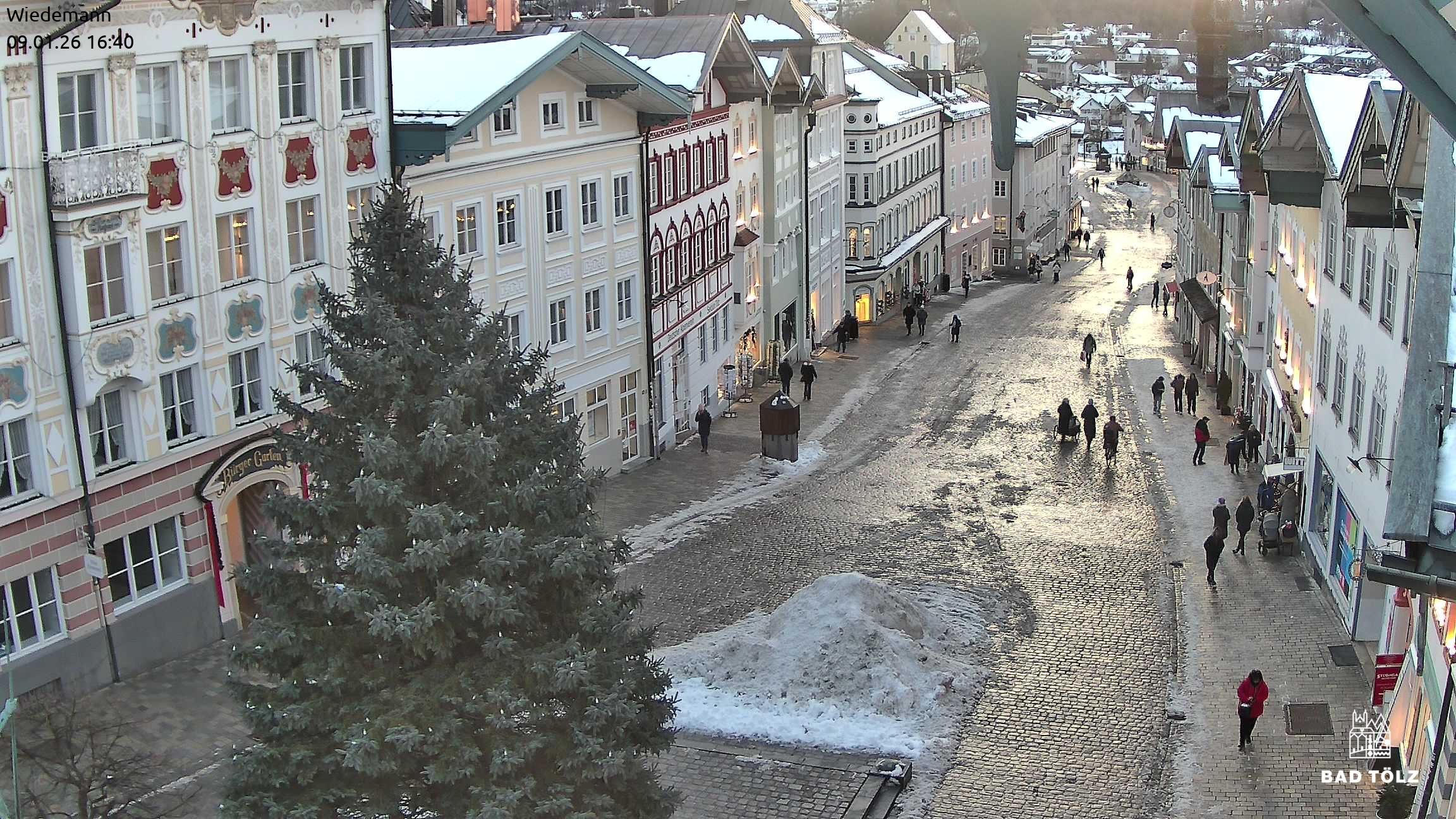 Archiv Foto Webcam Obere Marktstraße Bad Tölz