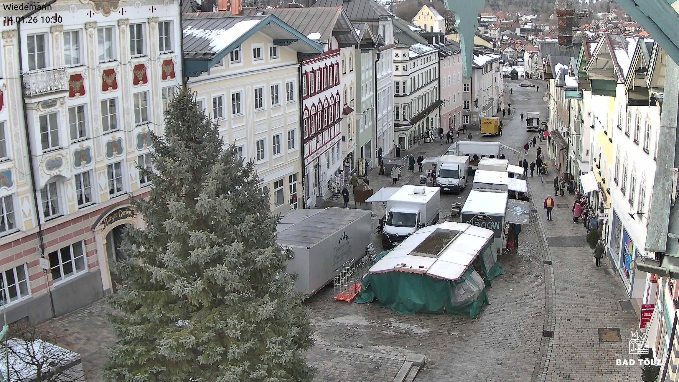 Archived image Webcam Bad Tölz - Marktstraße