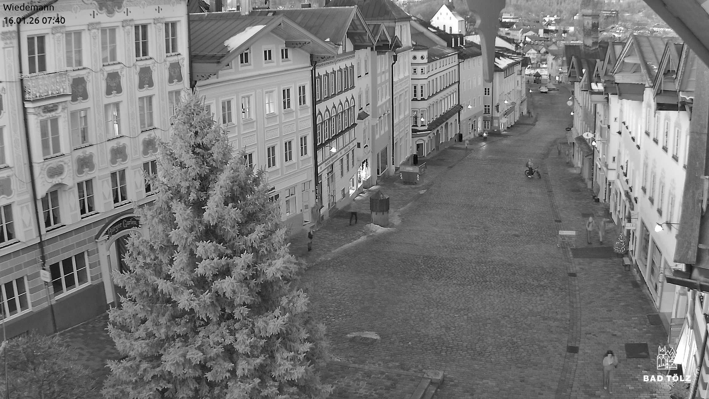 Archiv Foto Webcam Obere Marktstraße Bad Tölz