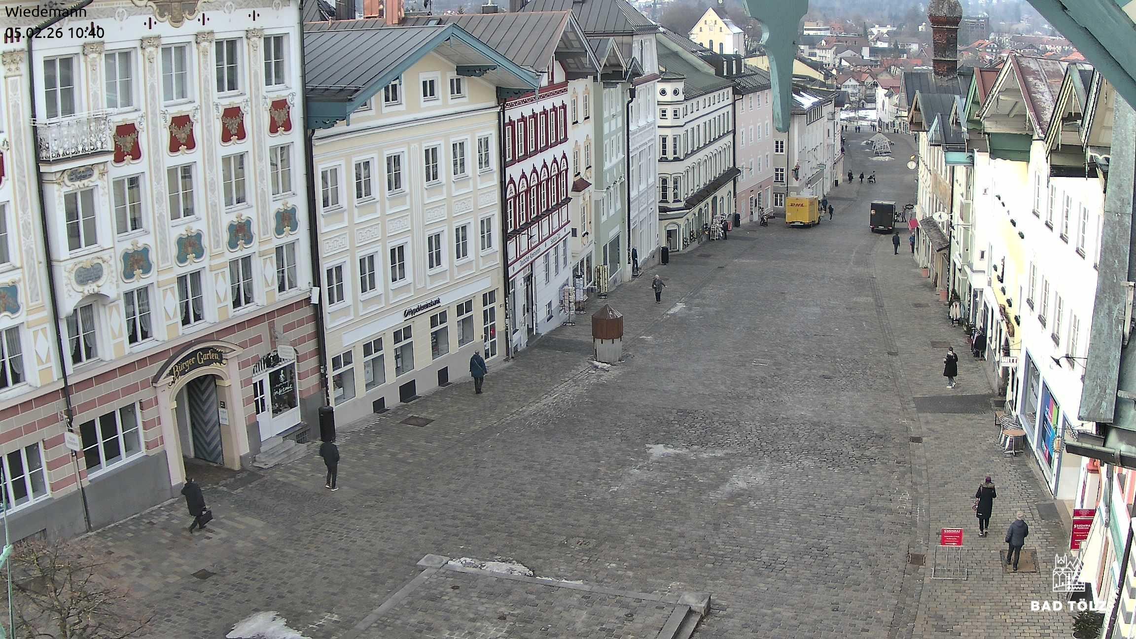 Archiv Foto Webcam Obere Marktstraße Bad Tölz