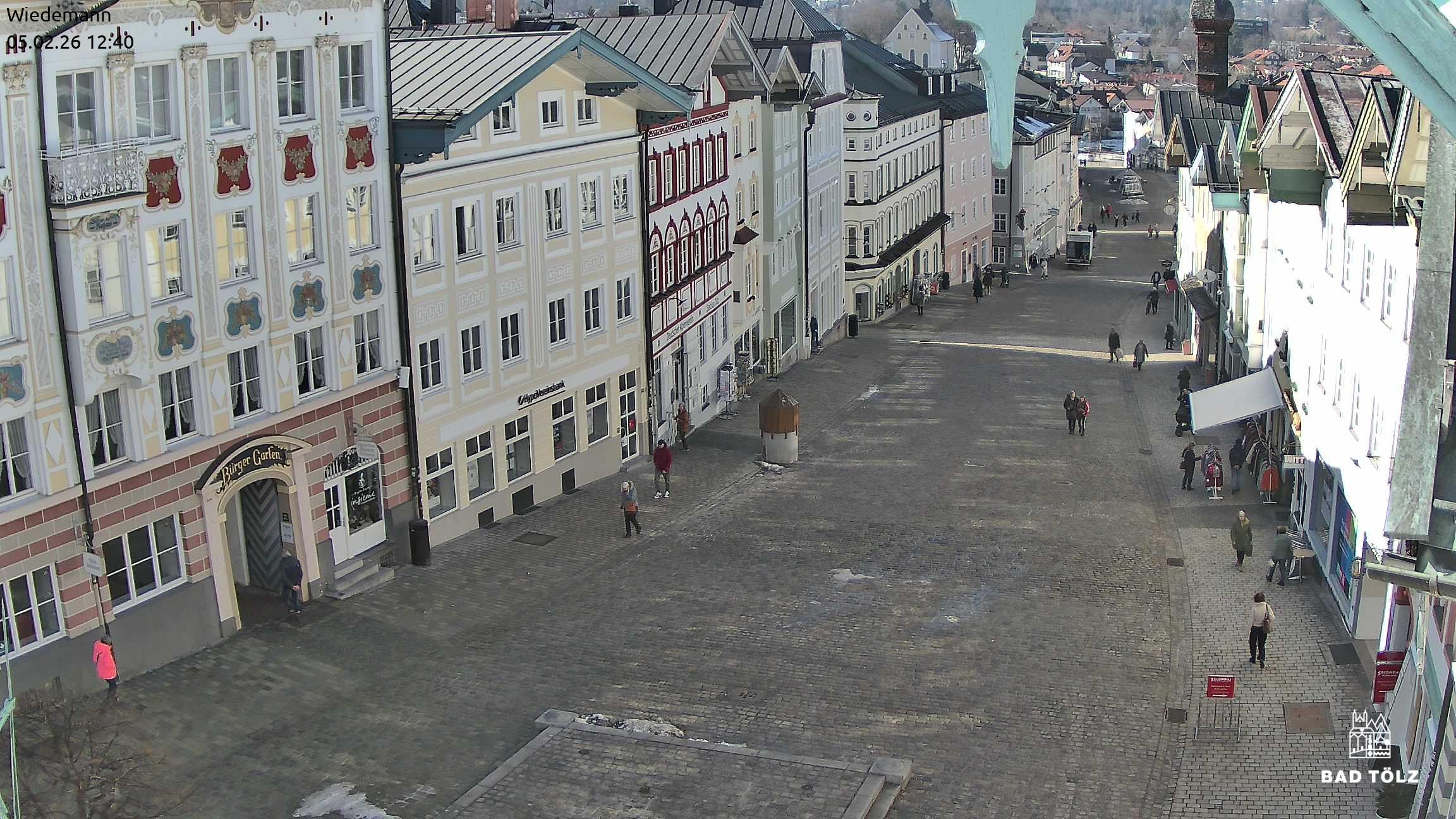 Archiv Foto Webcam Obere Marktstraße Bad Tölz