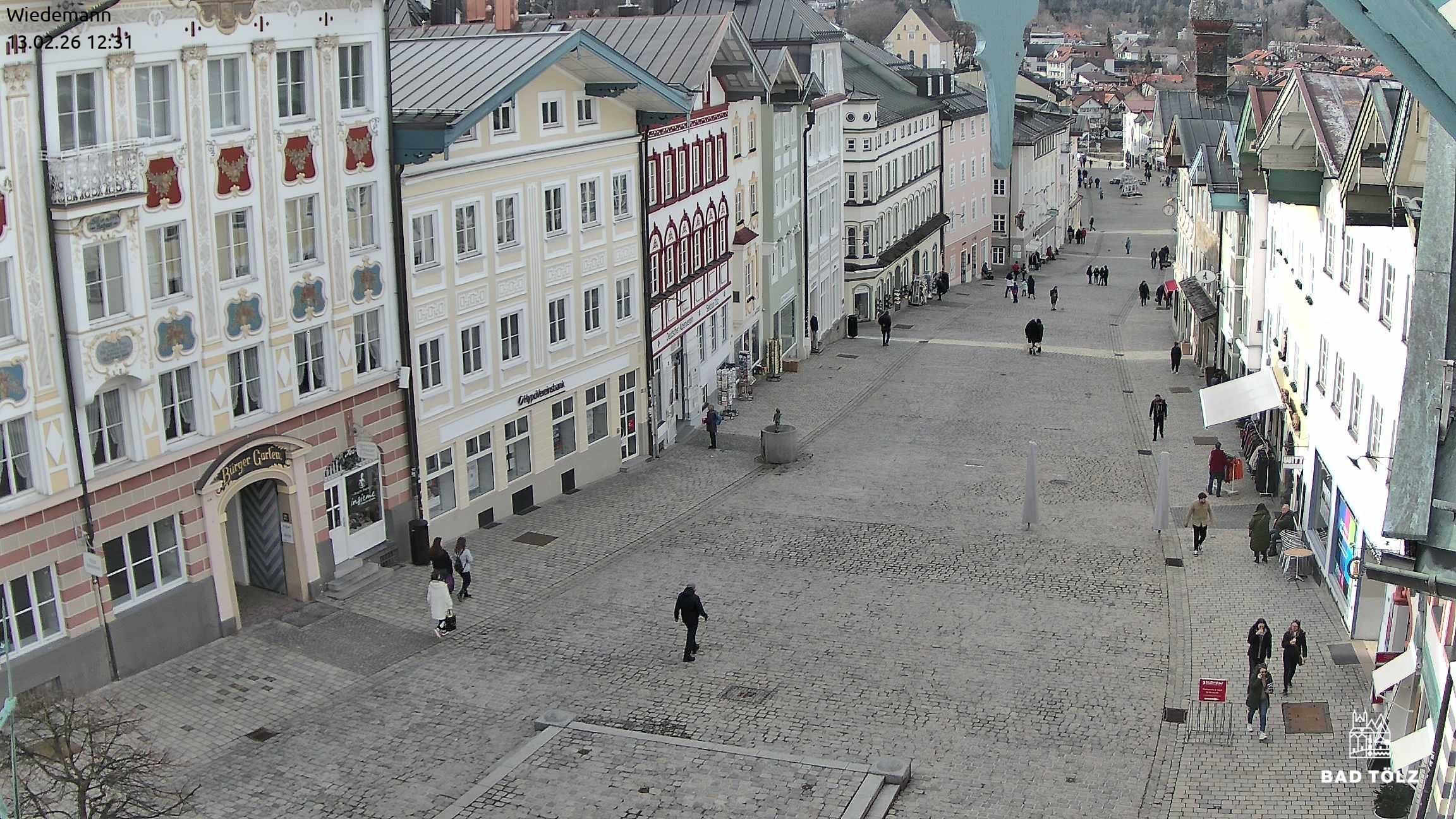 Archived image Webcam Bad Tölz - Marktstraße