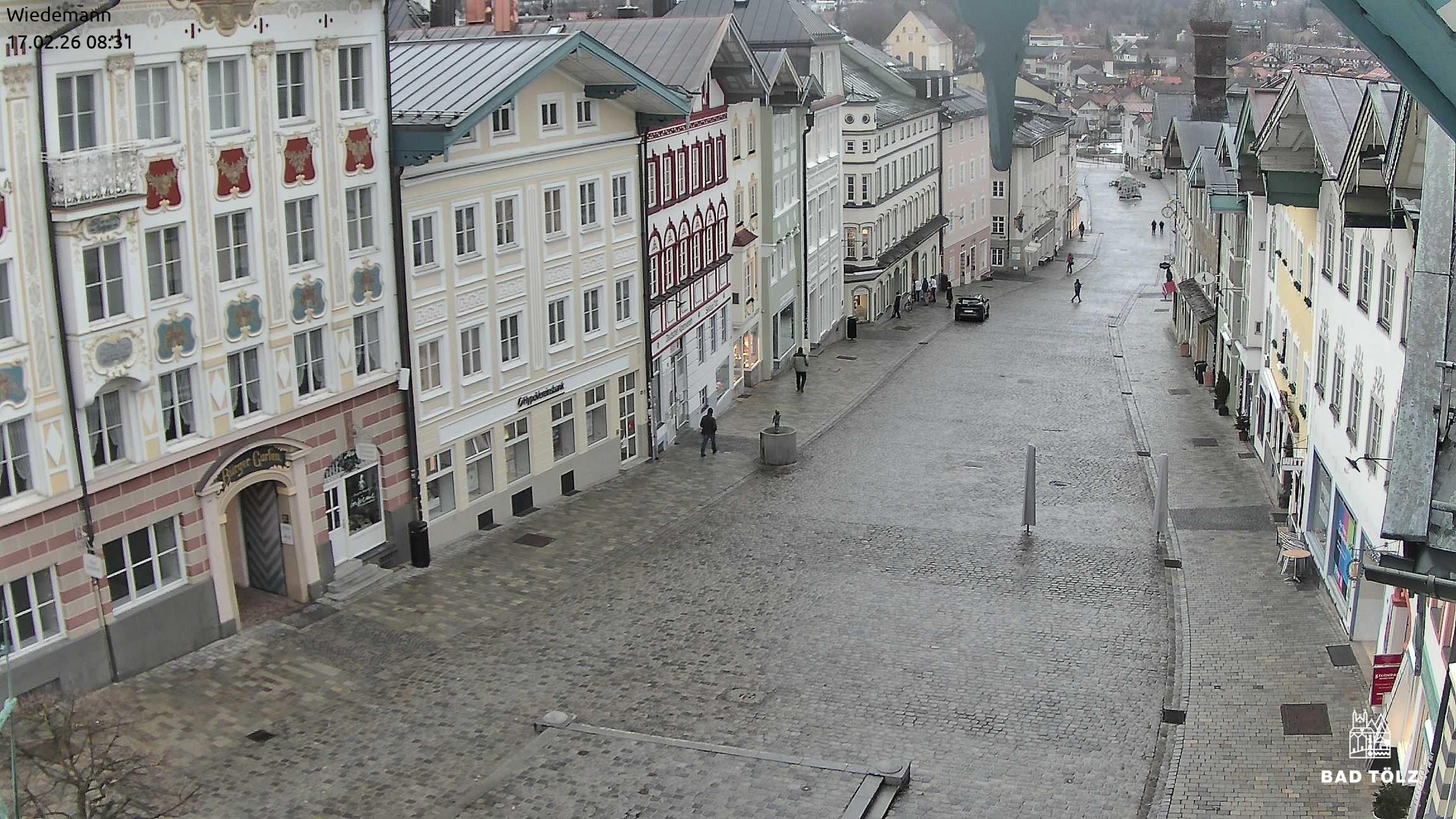 Archiv Foto Webcam Obere Marktstraße Bad Tölz