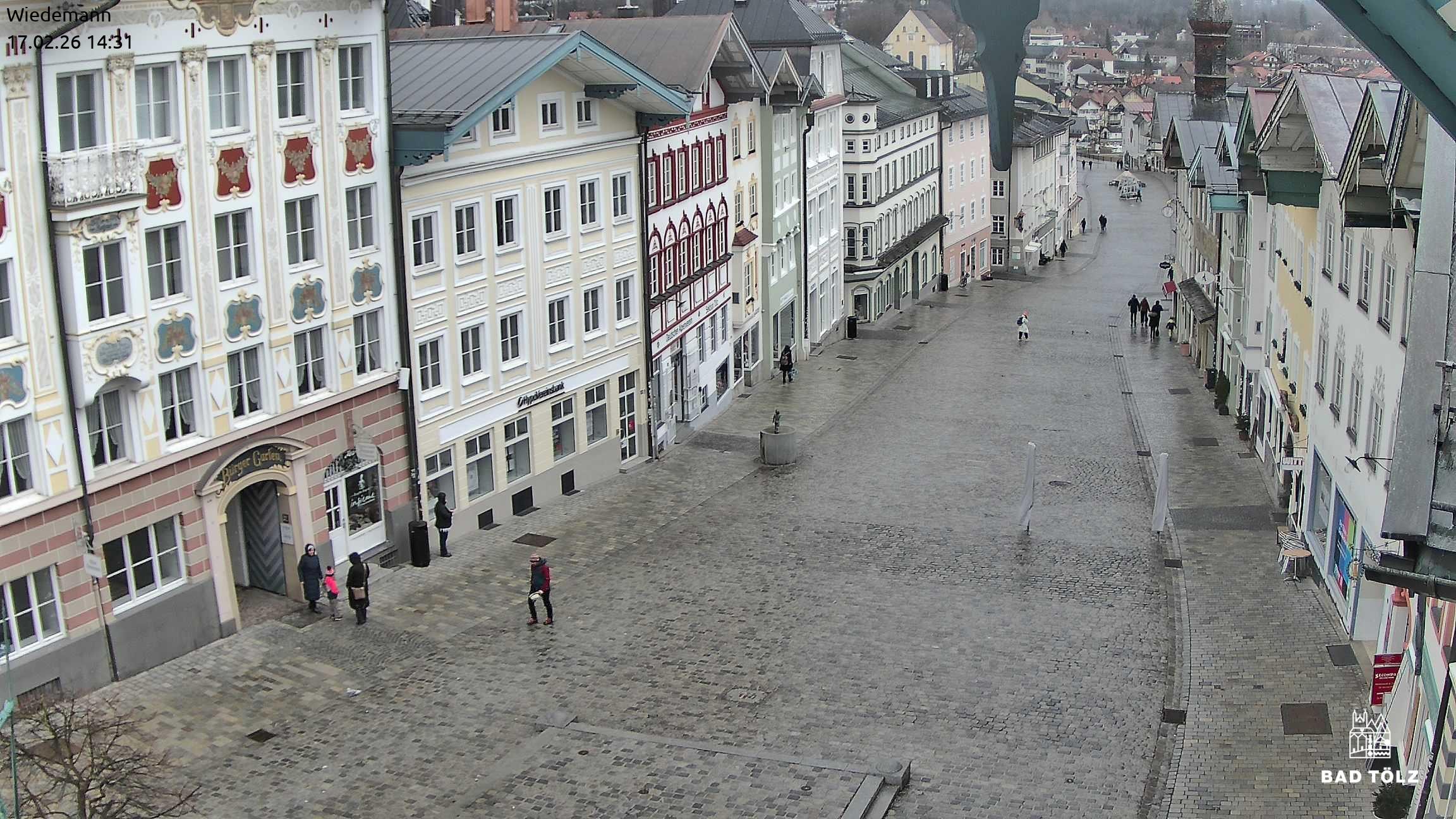 Archiv Foto Webcam Obere Marktstraße Bad Tölz