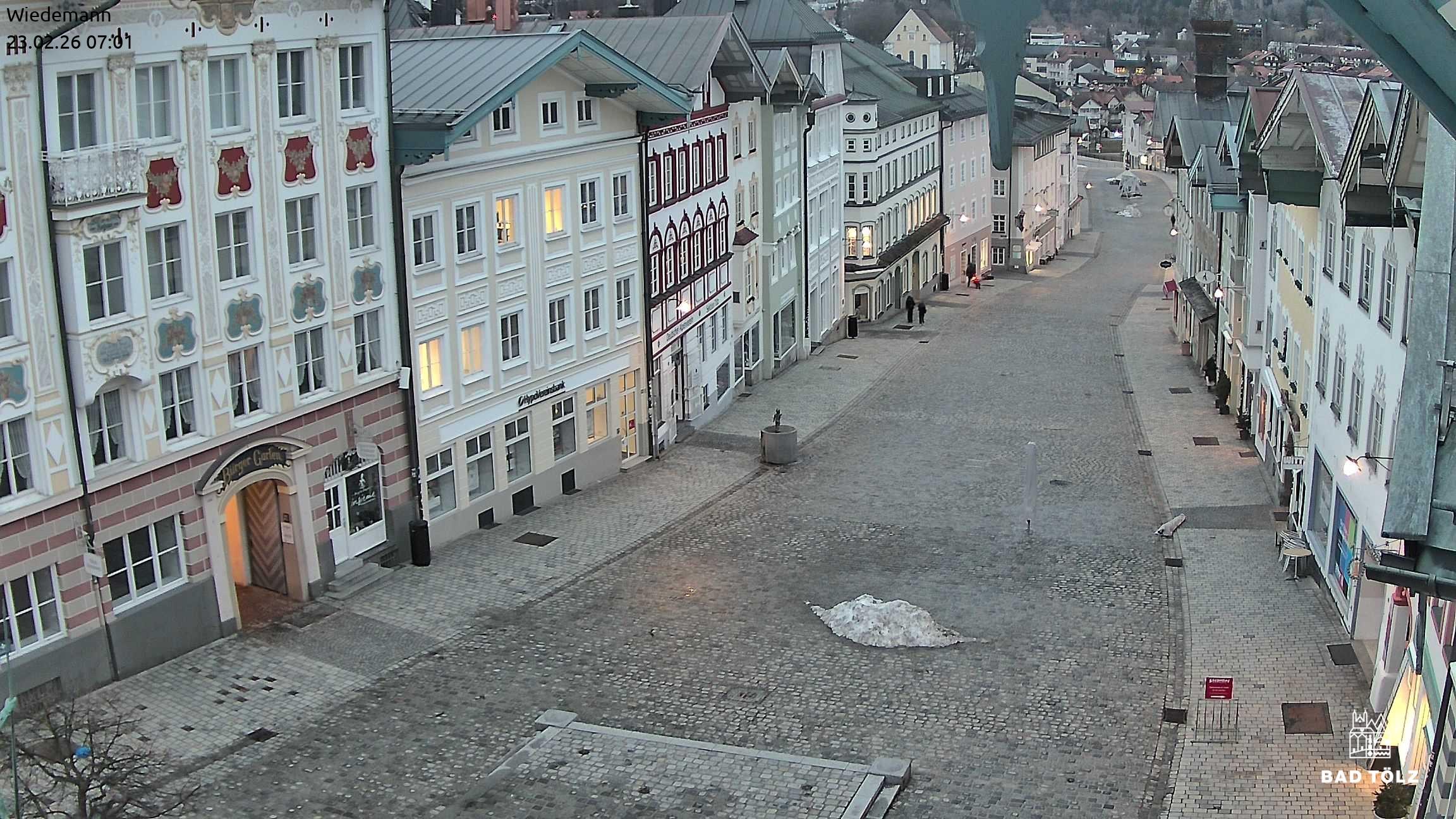 Archiv Foto Webcam Obere Marktstraße Bad Tölz