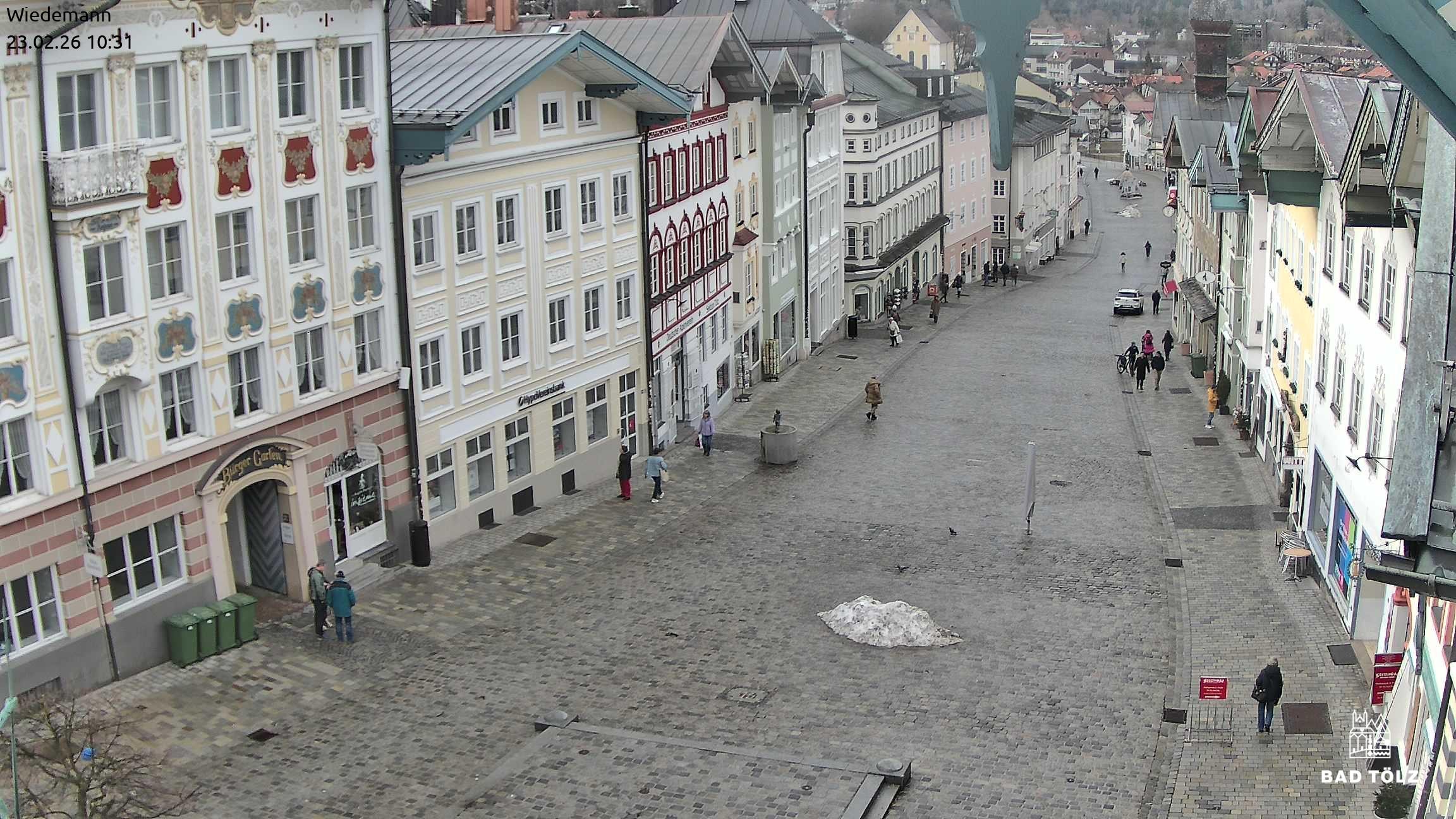 Archiv Foto Webcam Obere Marktstraße Bad Tölz