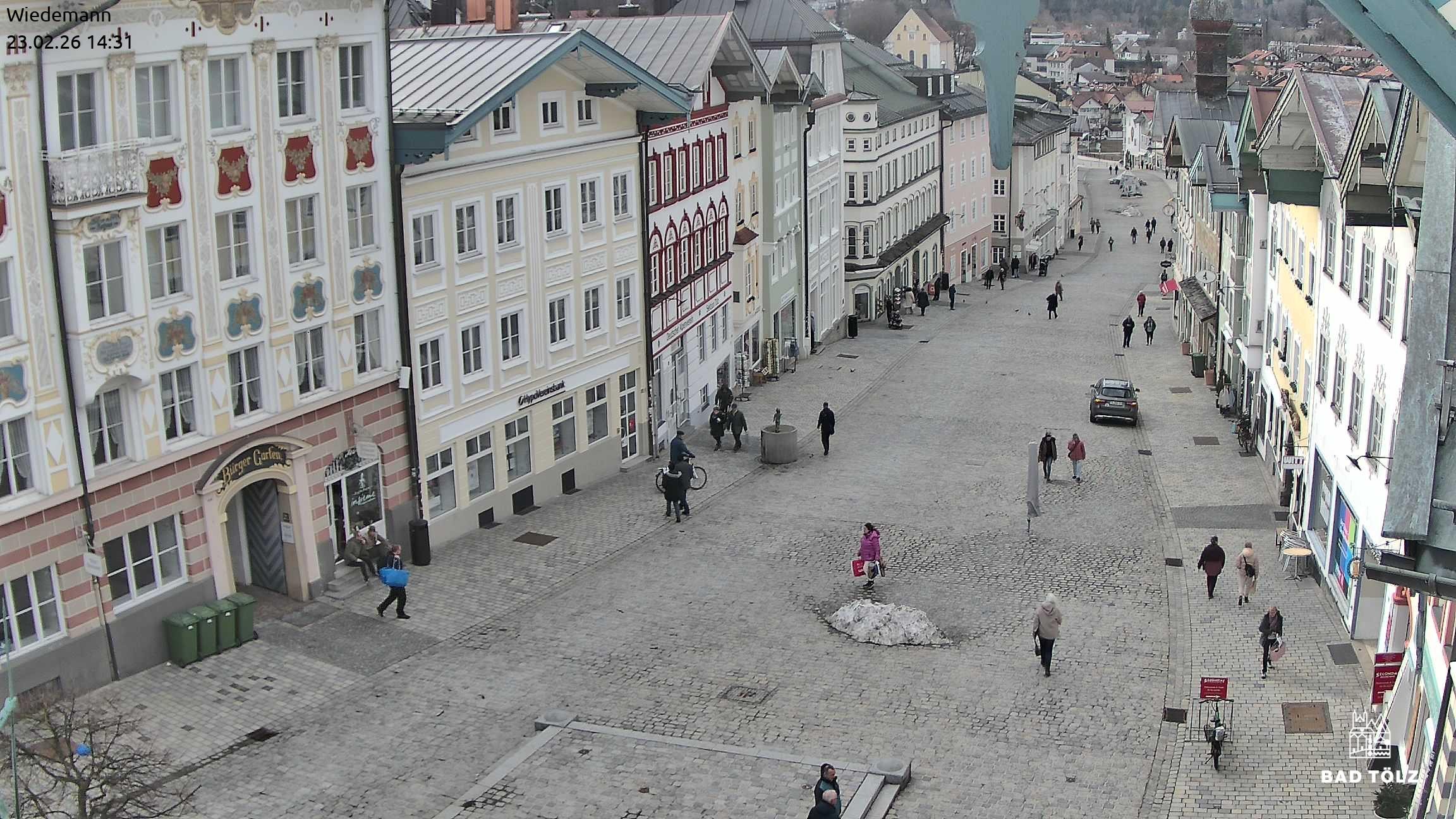 Archiv Foto Webcam Obere Marktstraße Bad Tölz