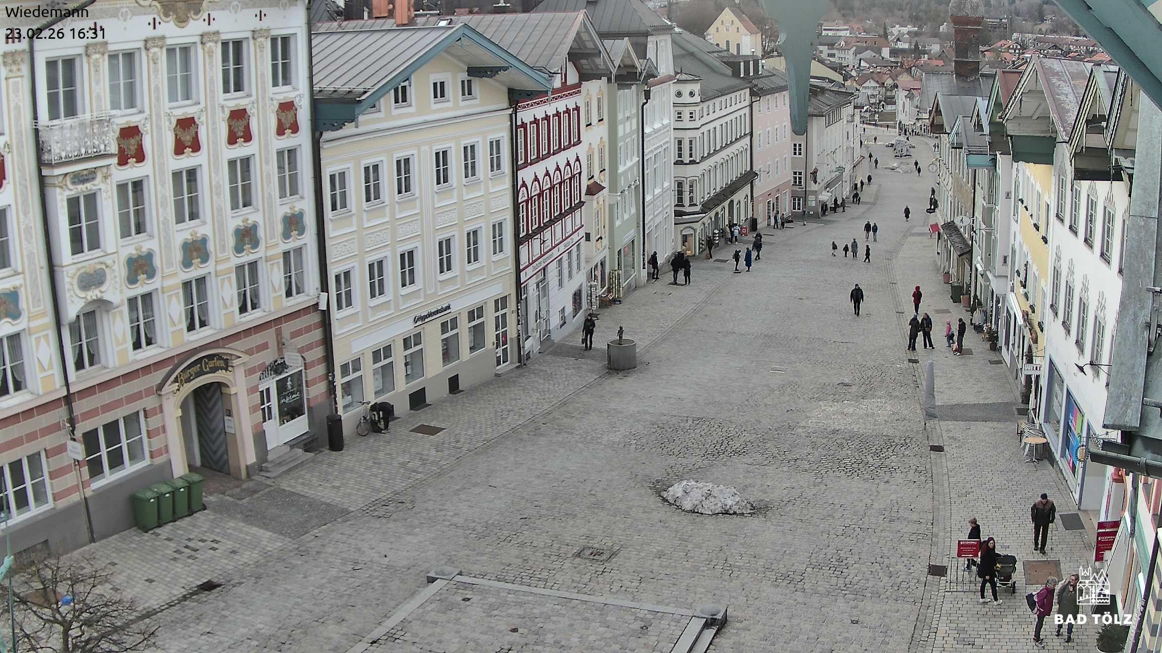 Archiv Foto Webcam Obere Marktstraße Bad Tölz