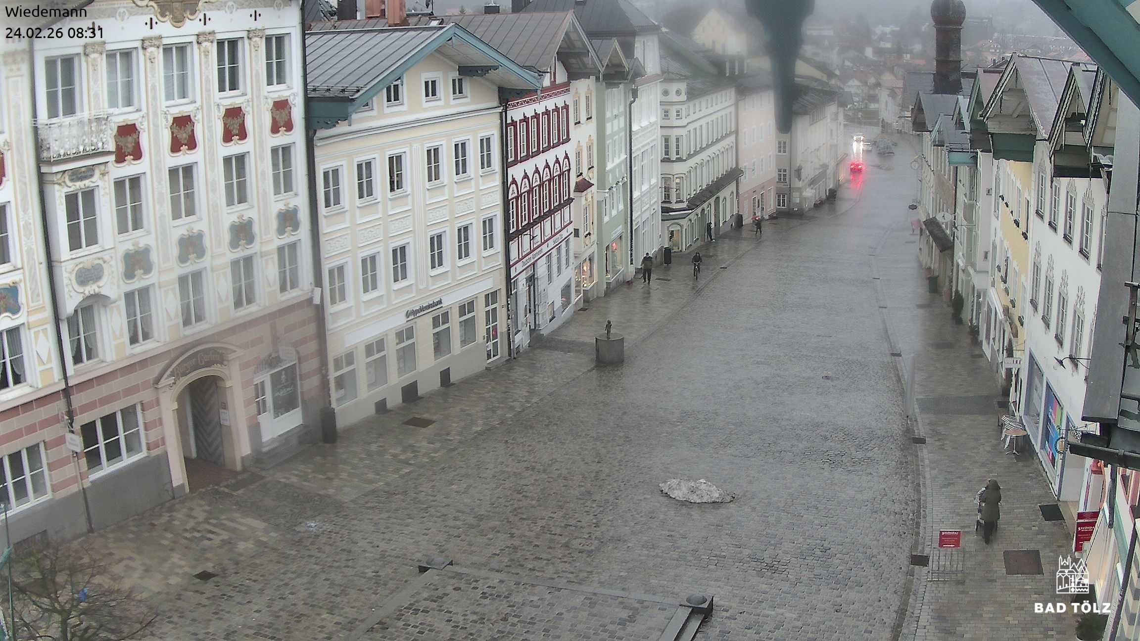 Archiv Foto Webcam Obere Marktstraße Bad Tölz