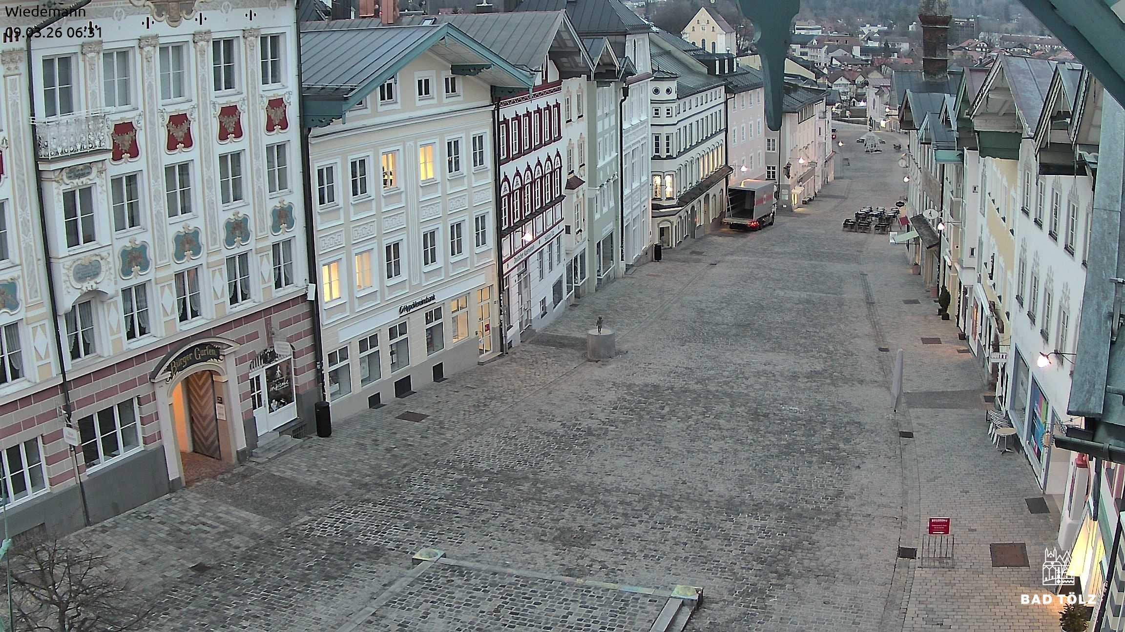 Archiv Foto Webcam Obere Marktstraße Bad Tölz