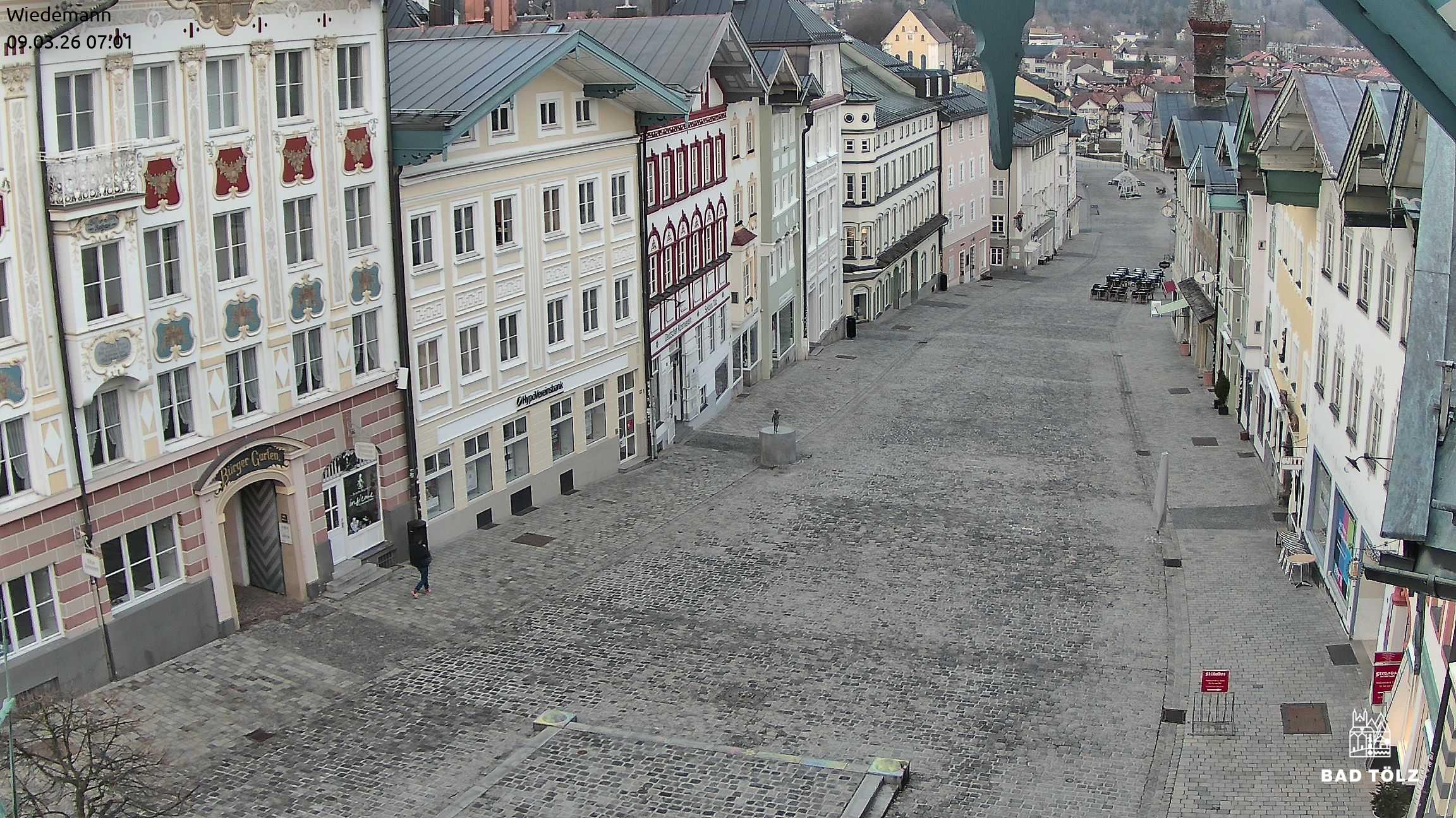 Archiv Foto Webcam Obere Marktstraße Bad Tölz