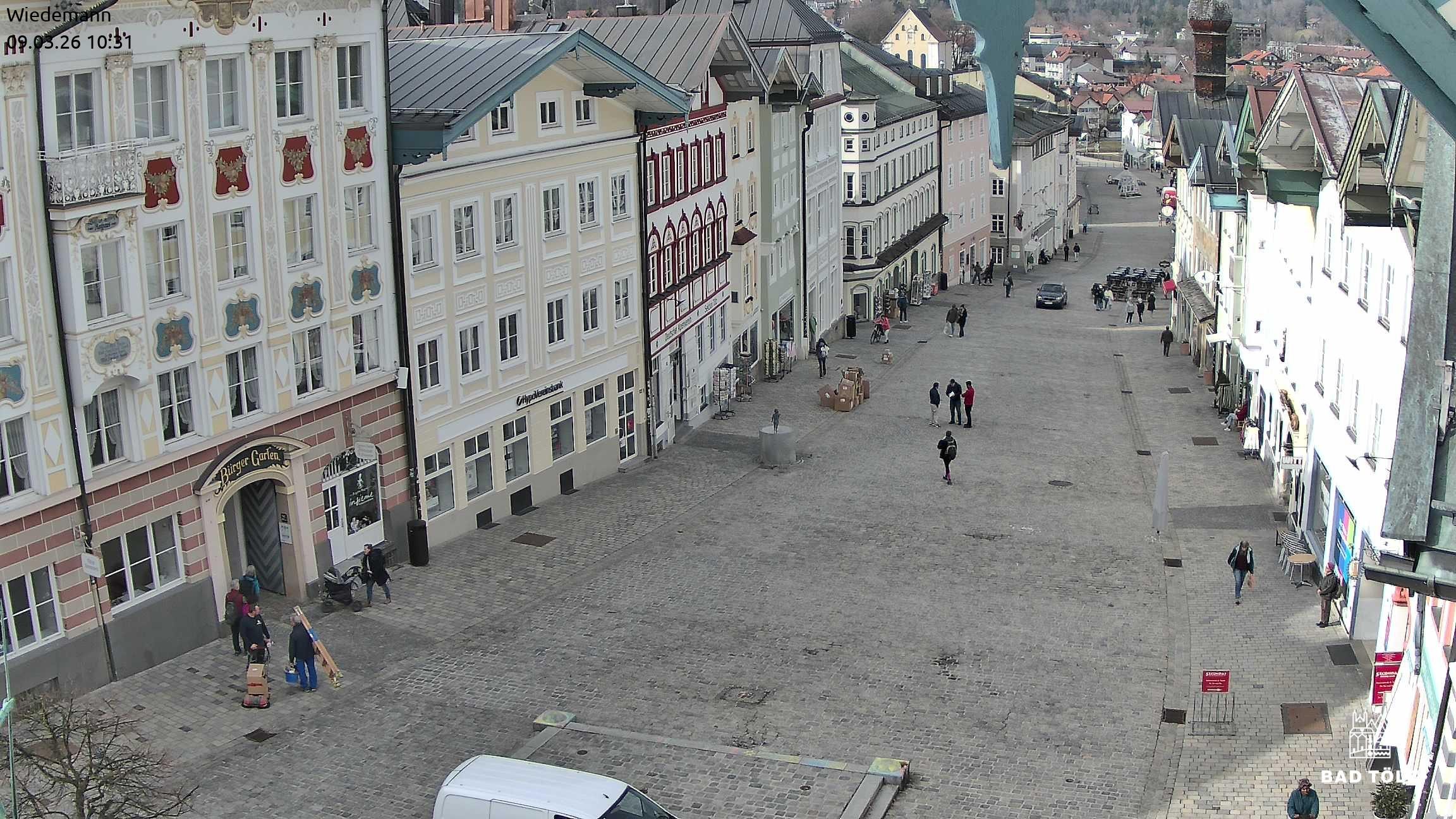 Archiv Foto Webcam Obere Marktstraße Bad Tölz