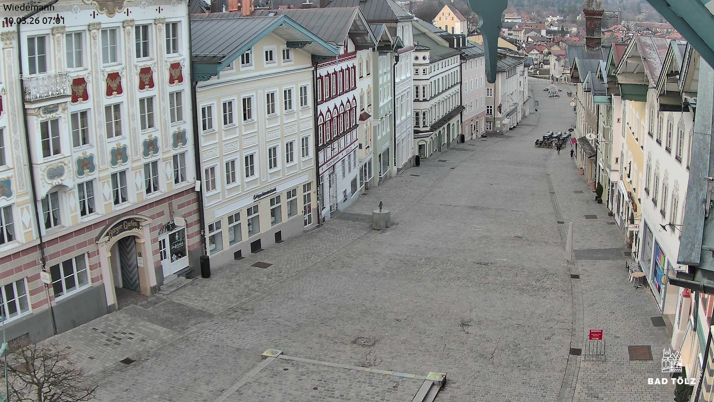 Archiv Foto Webcam Obere Marktstraße Bad Tölz