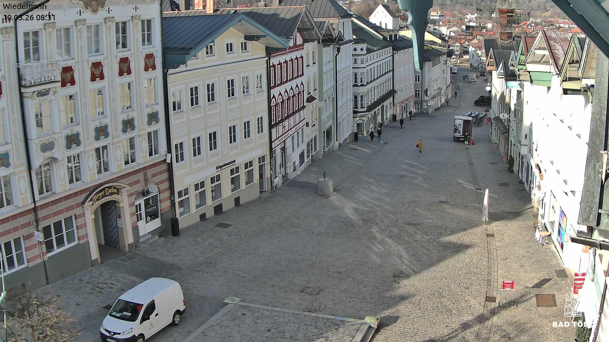 Archiv Foto Webcam Obere Marktstraße Bad Tölz