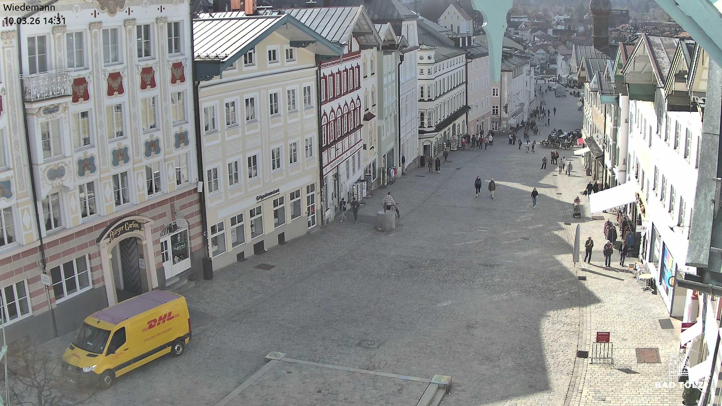 Archiv Foto Webcam Obere Marktstraße Bad Tölz