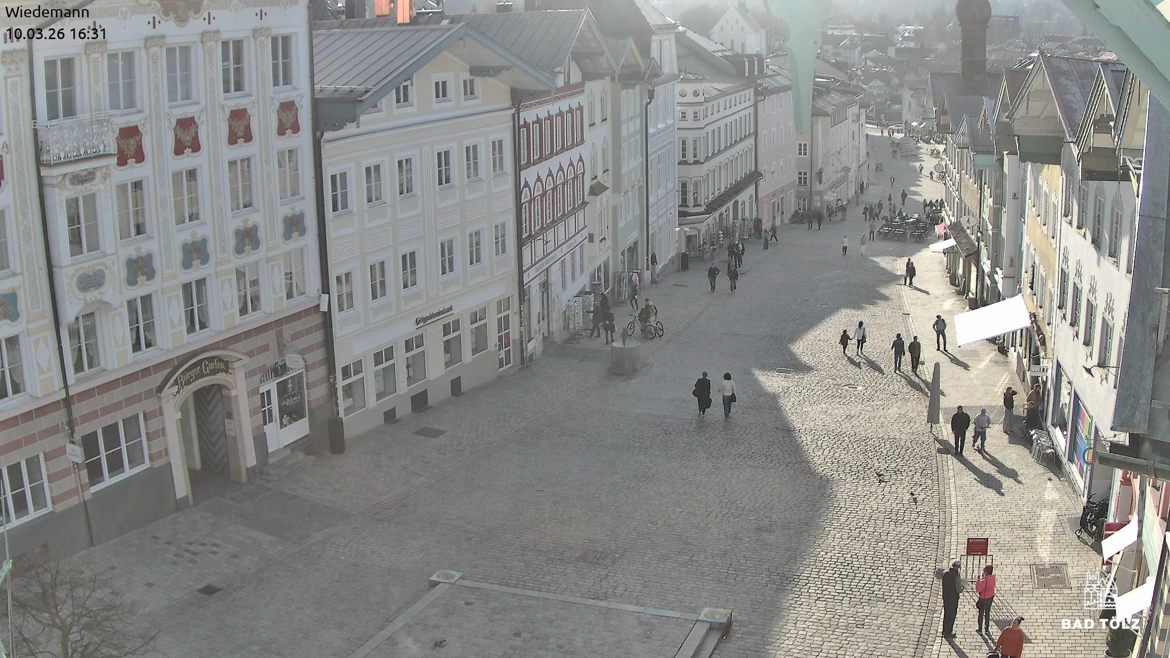 Archiv Foto Webcam Obere Marktstraße Bad Tölz