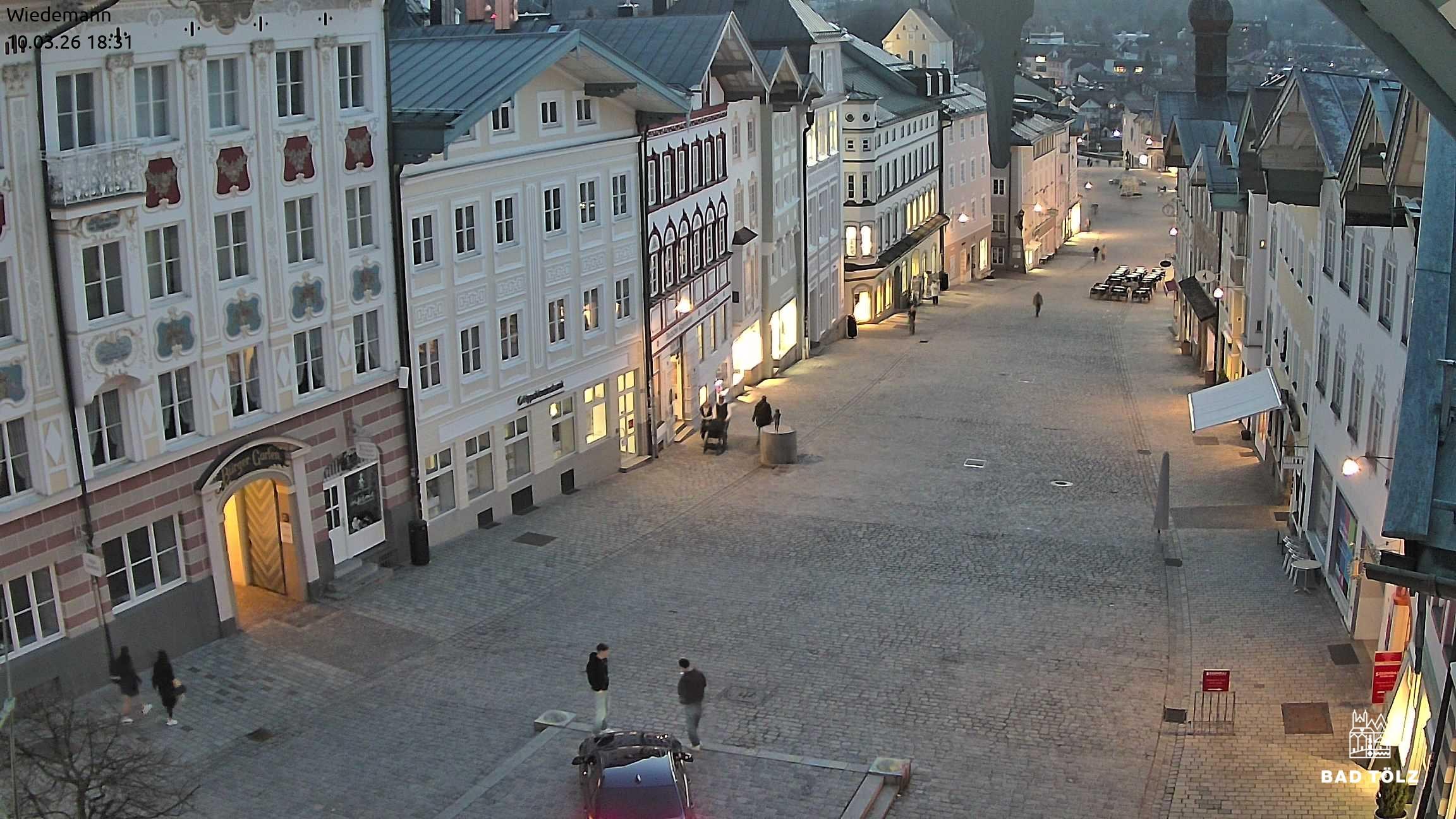 Archiv Foto Webcam Obere Marktstraße Bad Tölz
