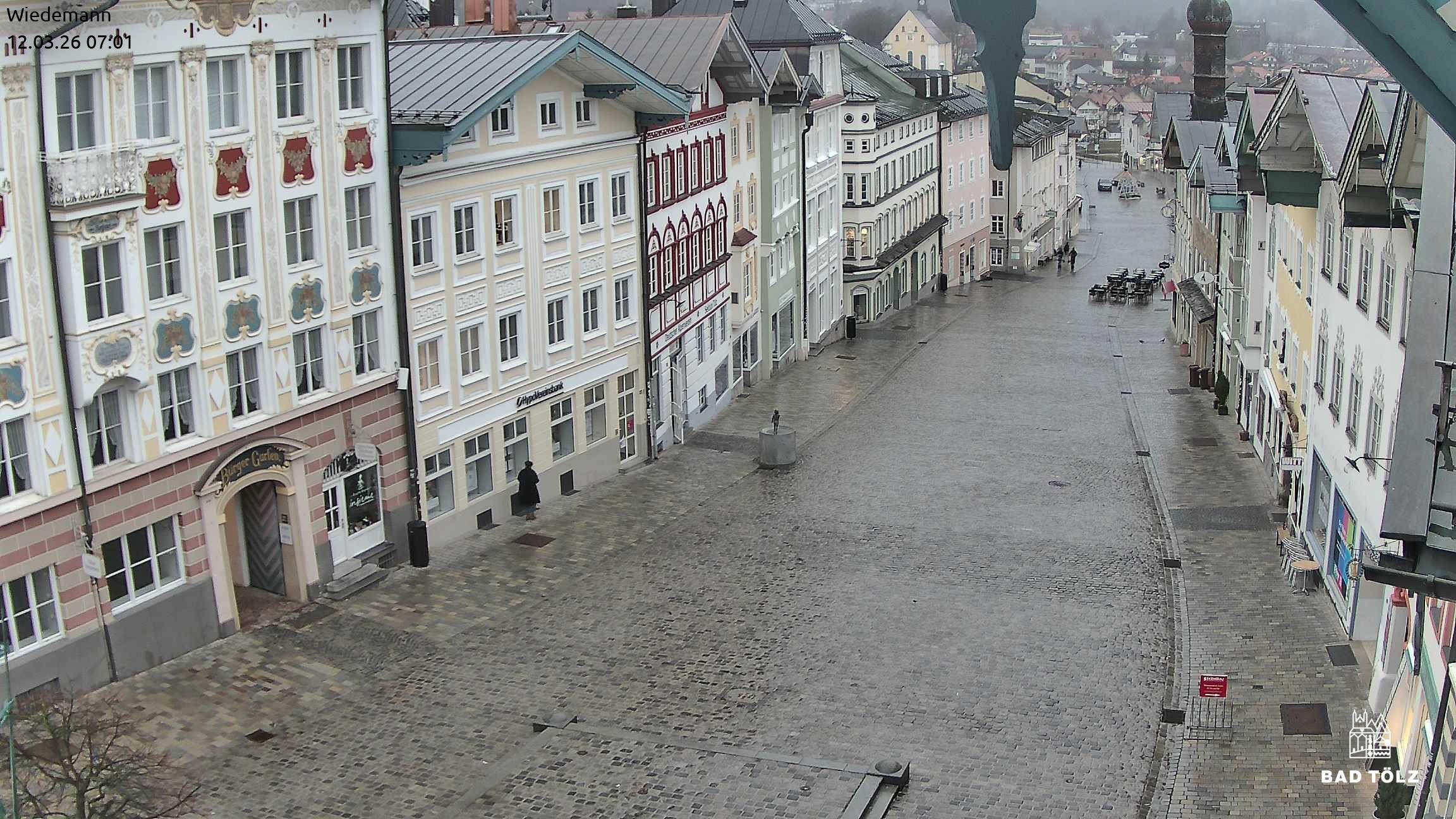 Archiv Foto Webcam Obere Marktstraße Bad Tölz