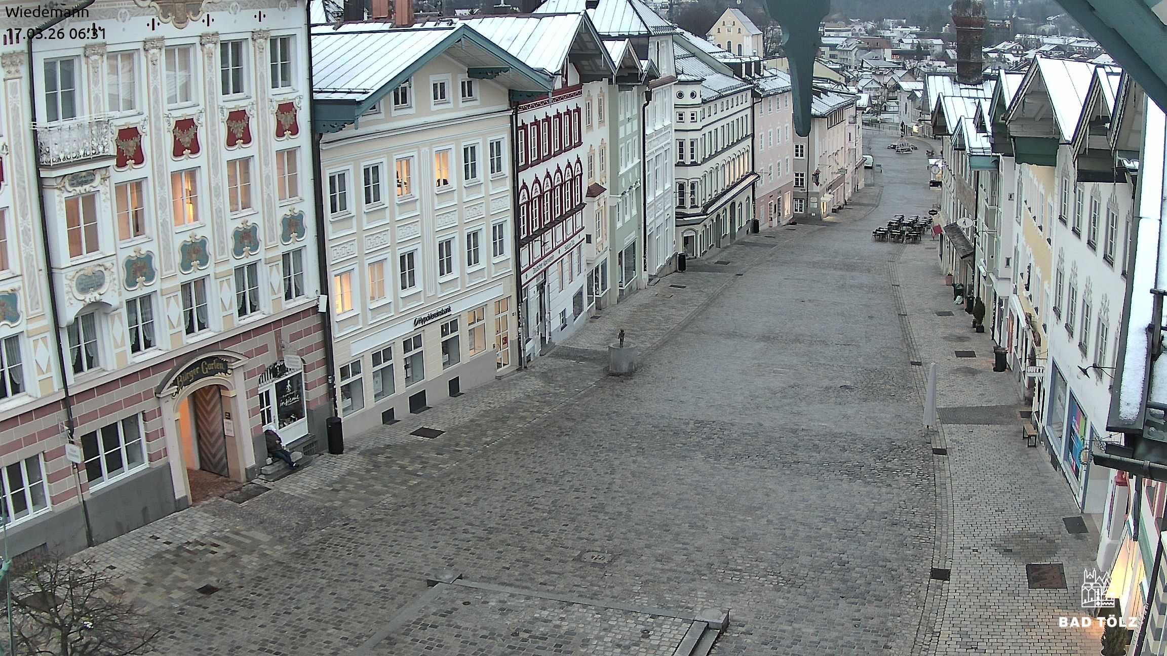 Archiv Foto Webcam Obere Marktstraße Bad Tölz