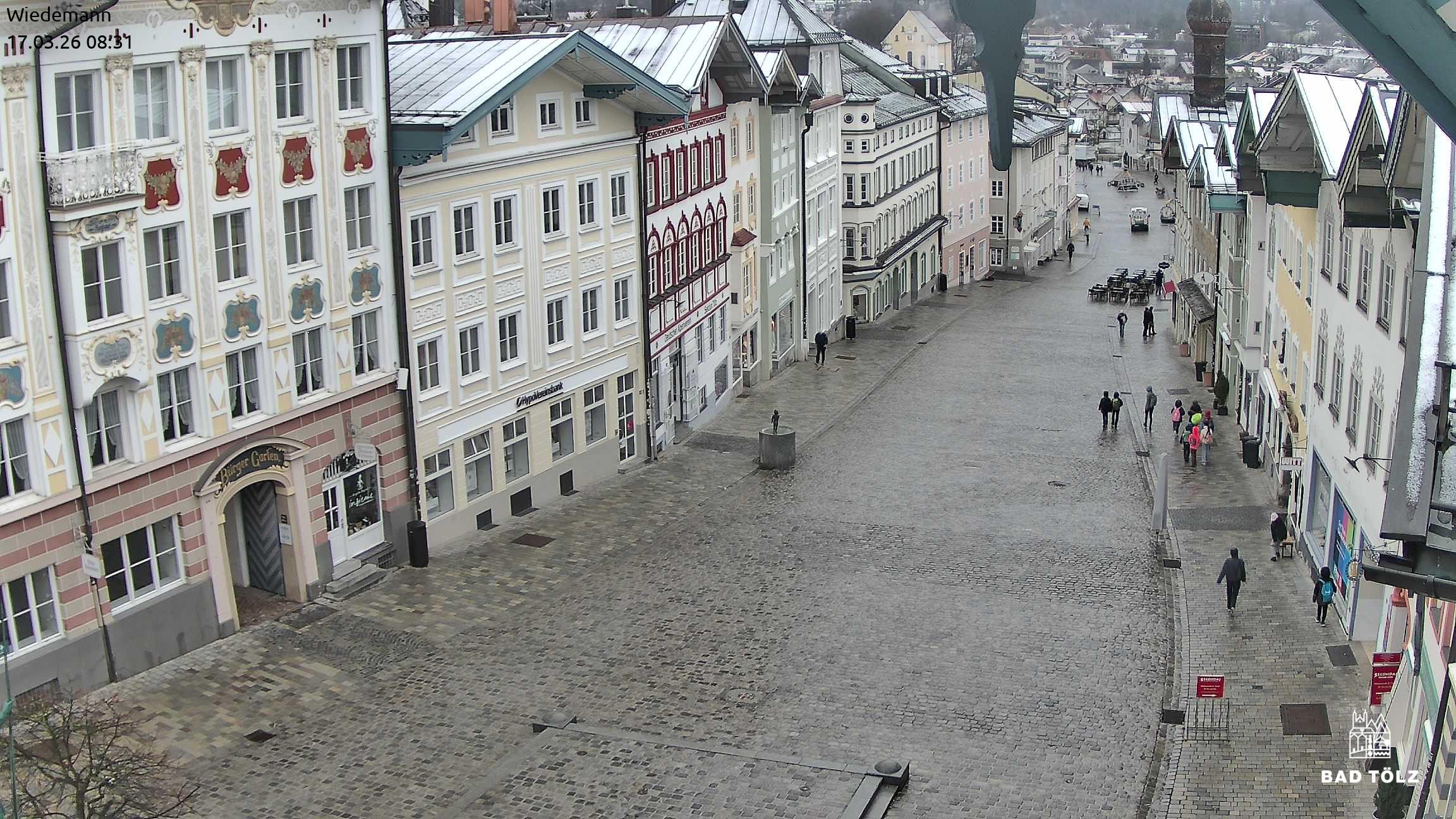 Archiv Foto Webcam Obere Marktstraße Bad Tölz