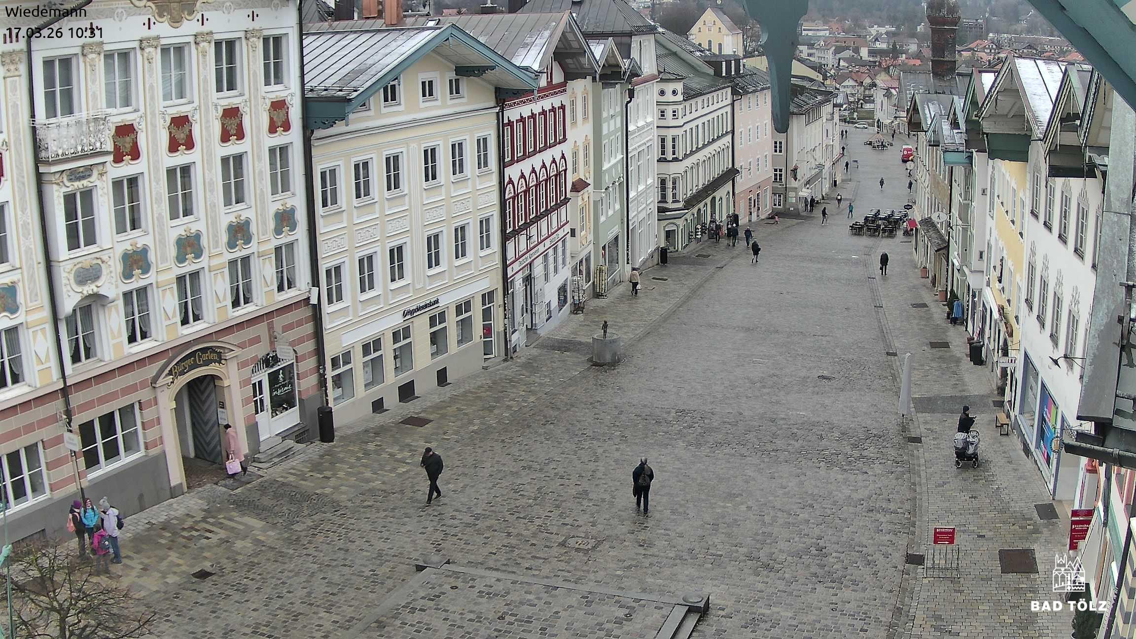Archiv Foto Webcam Obere Marktstraße Bad Tölz