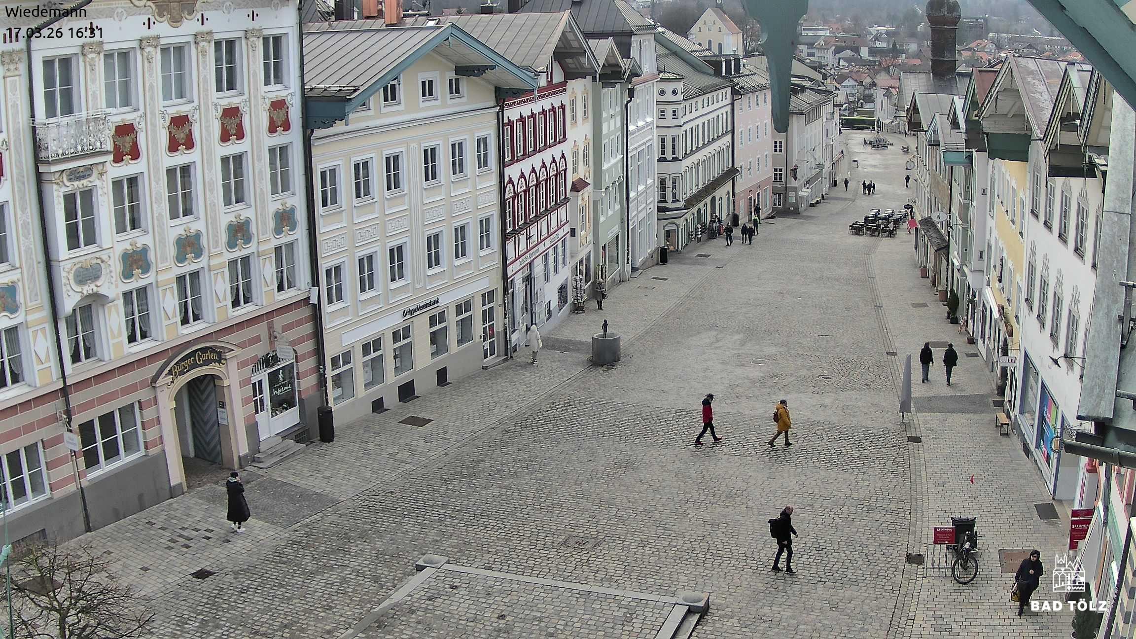 Archiv Foto Webcam Obere Marktstraße Bad Tölz