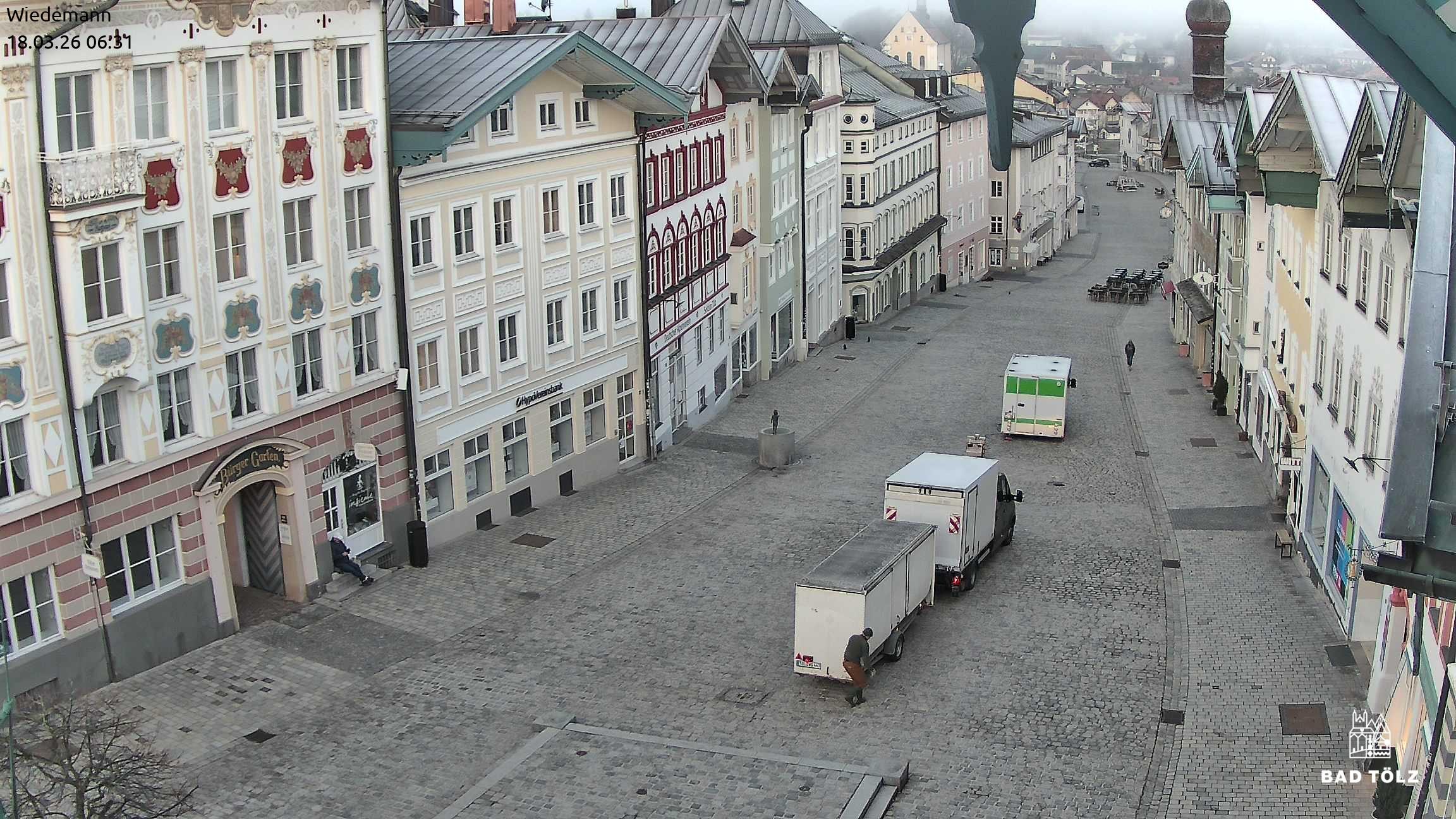 Archiv Foto Webcam Obere Marktstraße Bad Tölz