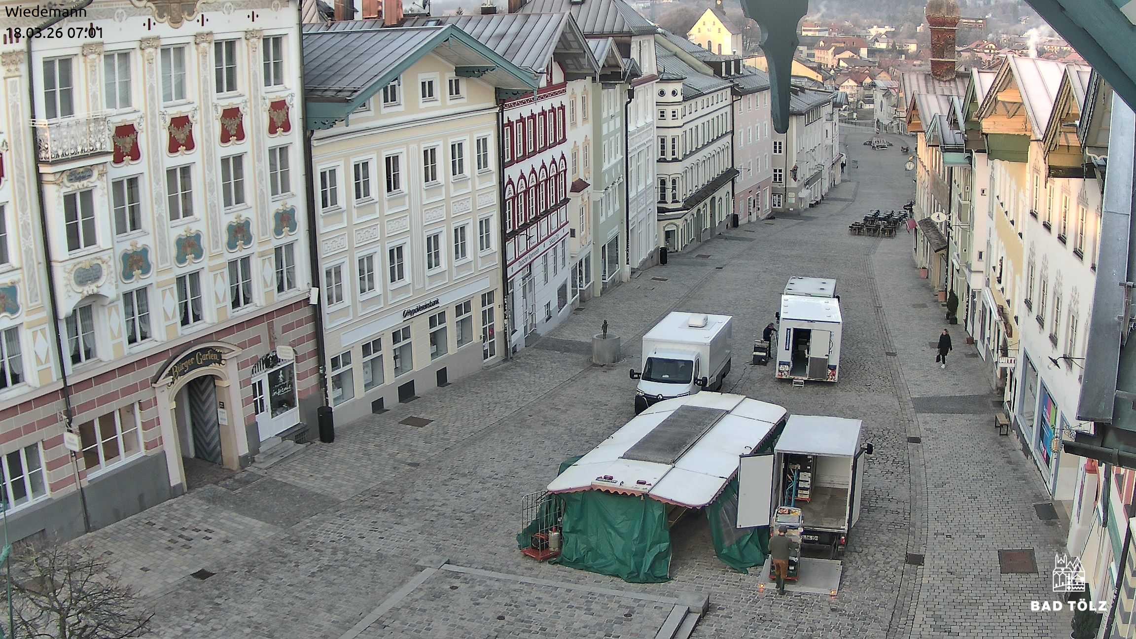 Archiv Foto Webcam Obere Marktstraße Bad Tölz