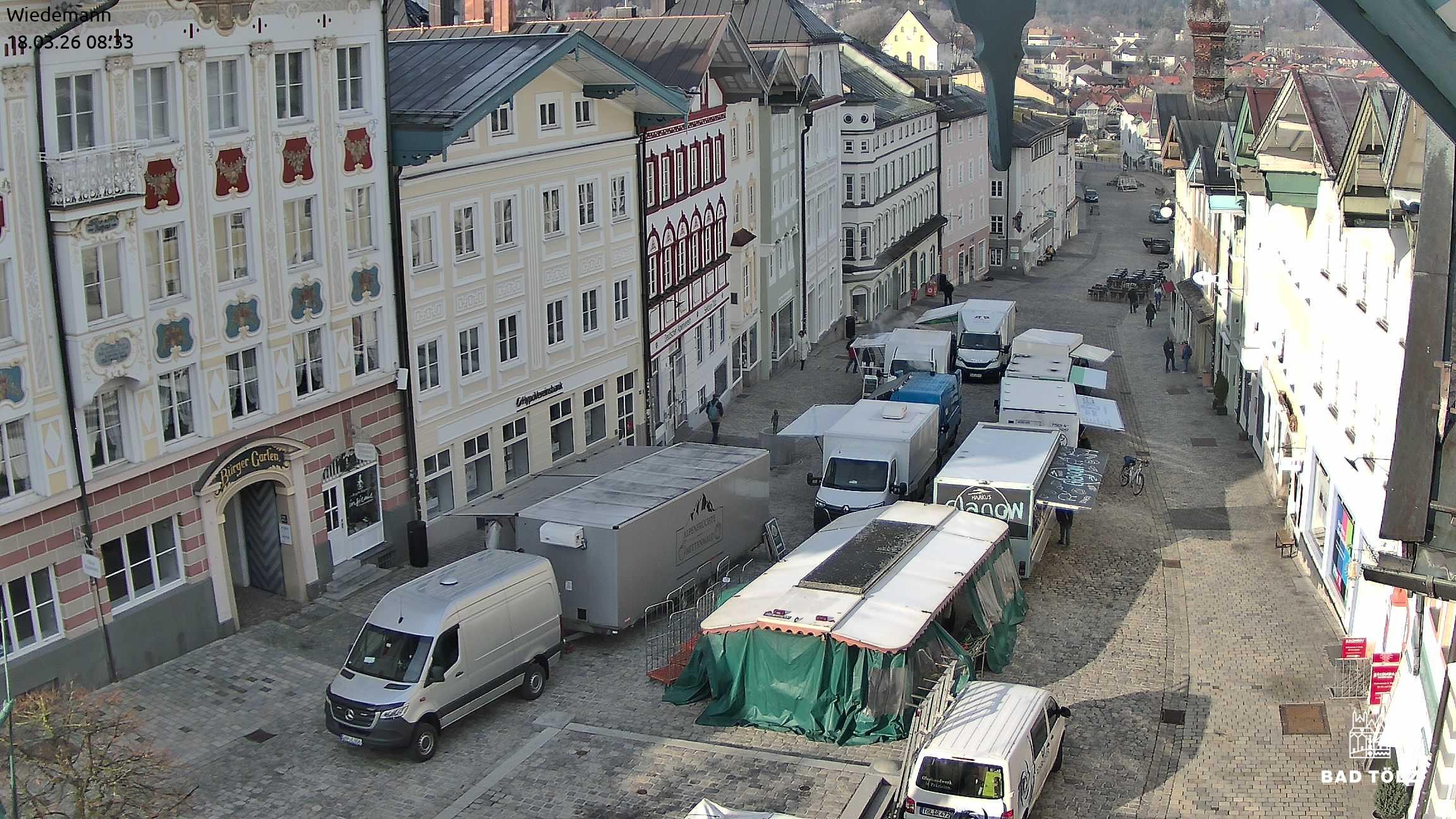 Archiv Foto Webcam Obere Marktstraße Bad Tölz