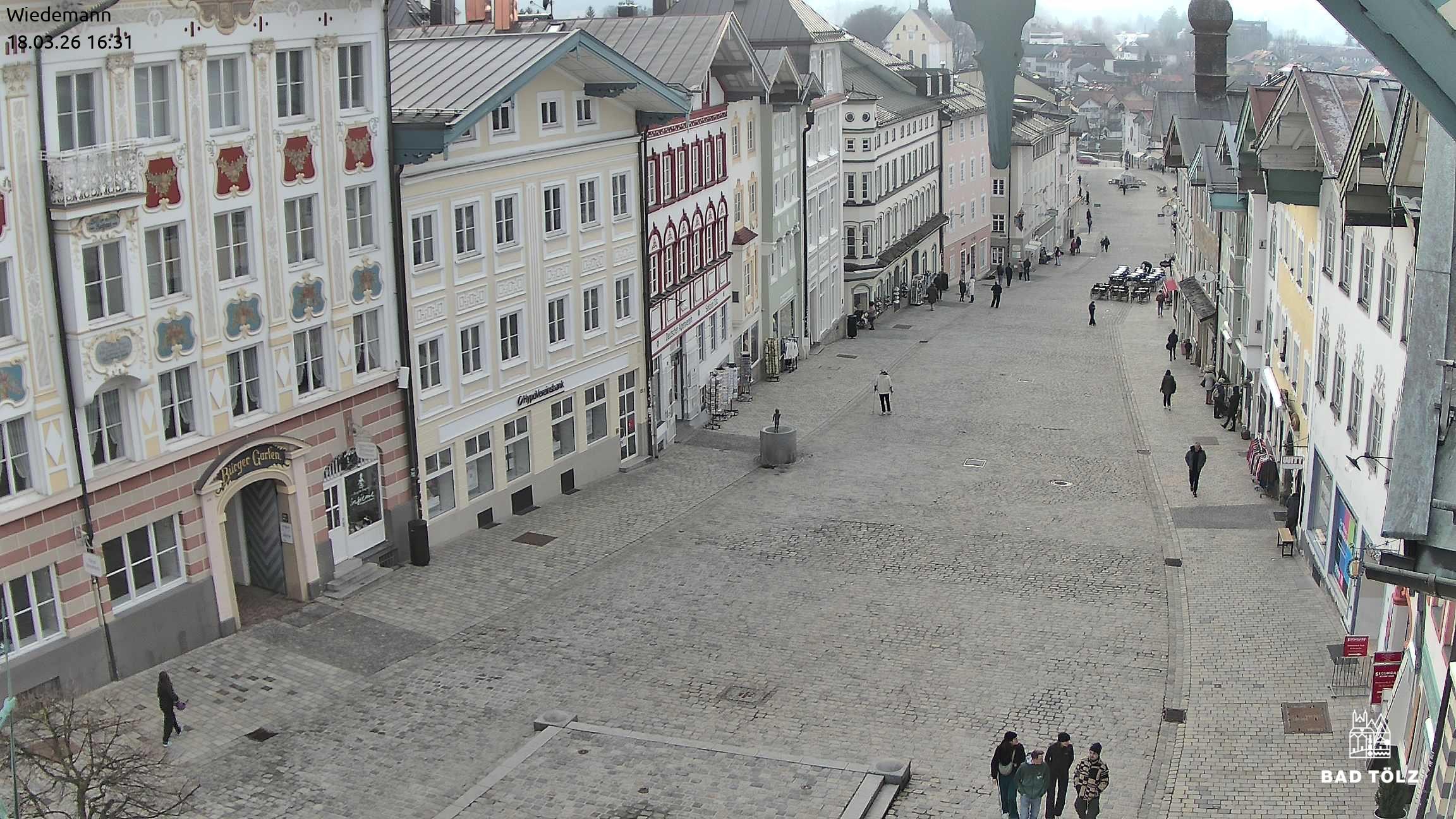 Archived image Webcam Bad Tölz - Marktstraße