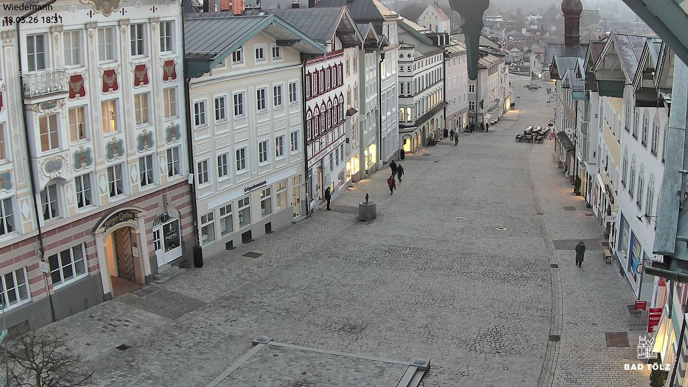 Archived image Webcam Bad Tölz - Marktstraße