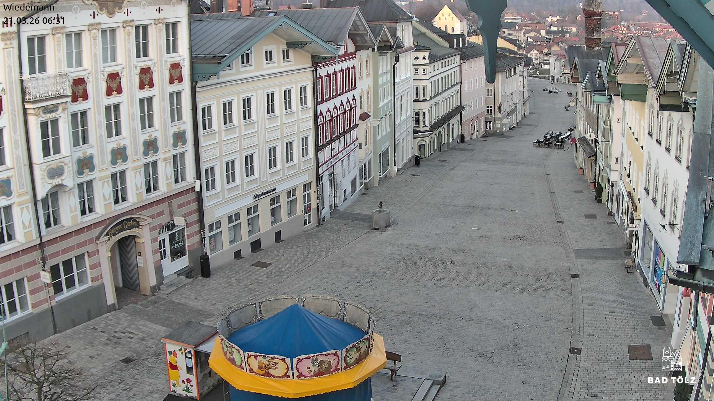 Archiv Foto Webcam Obere Marktstraße Bad Tölz