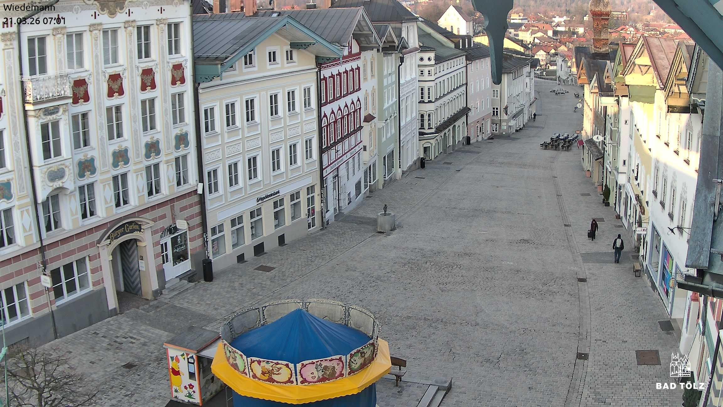 Archiv Foto Webcam Obere Marktstraße Bad Tölz