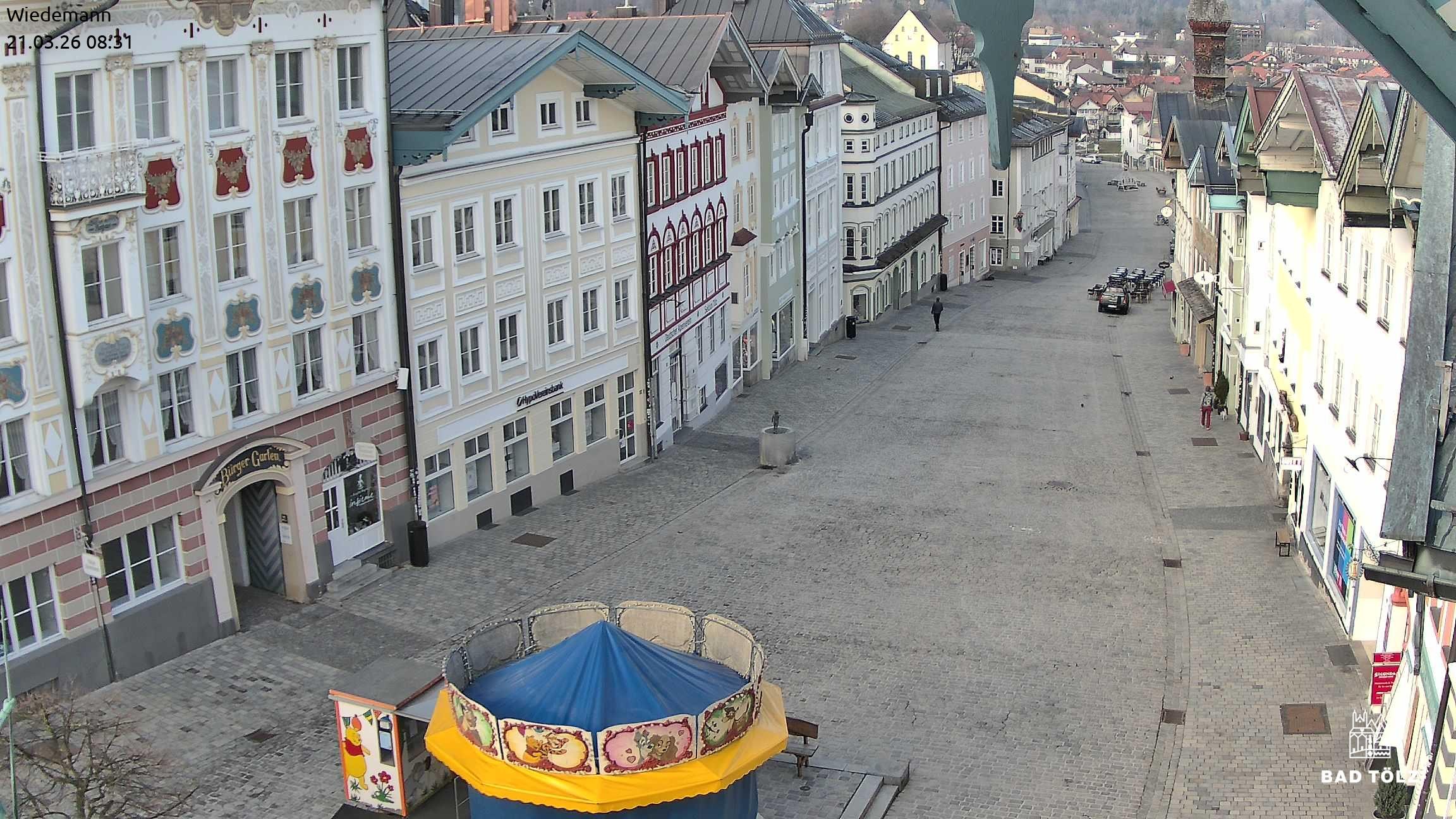 Archiv Foto Webcam Obere Marktstraße Bad Tölz