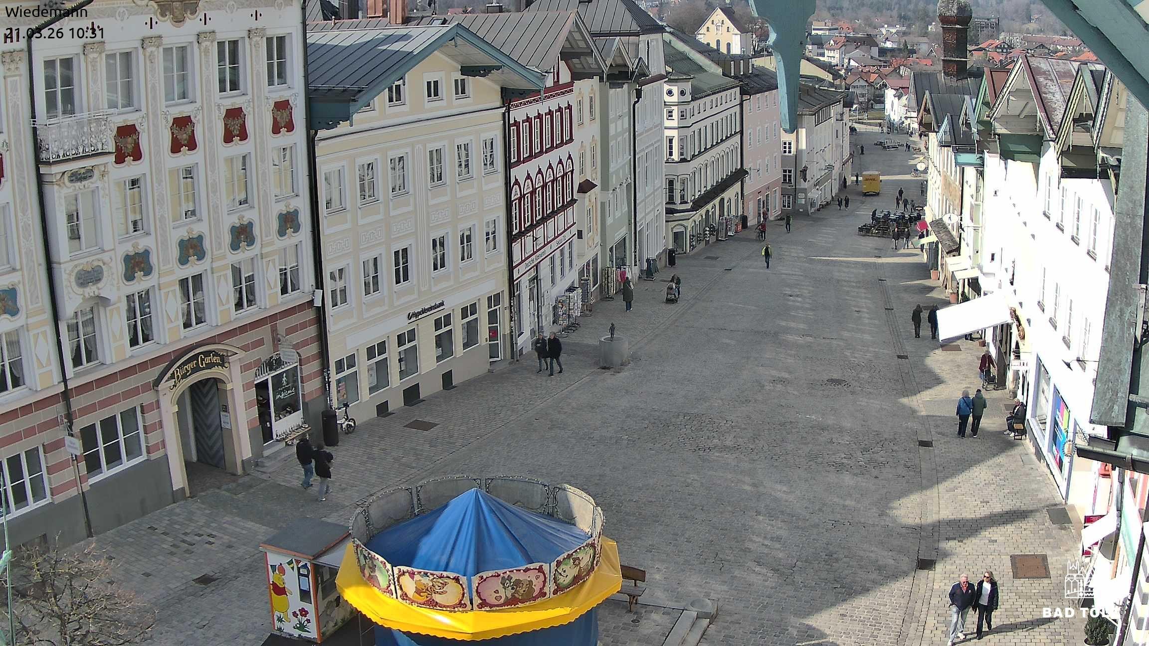 Archiv Foto Webcam Obere Marktstraße Bad Tölz